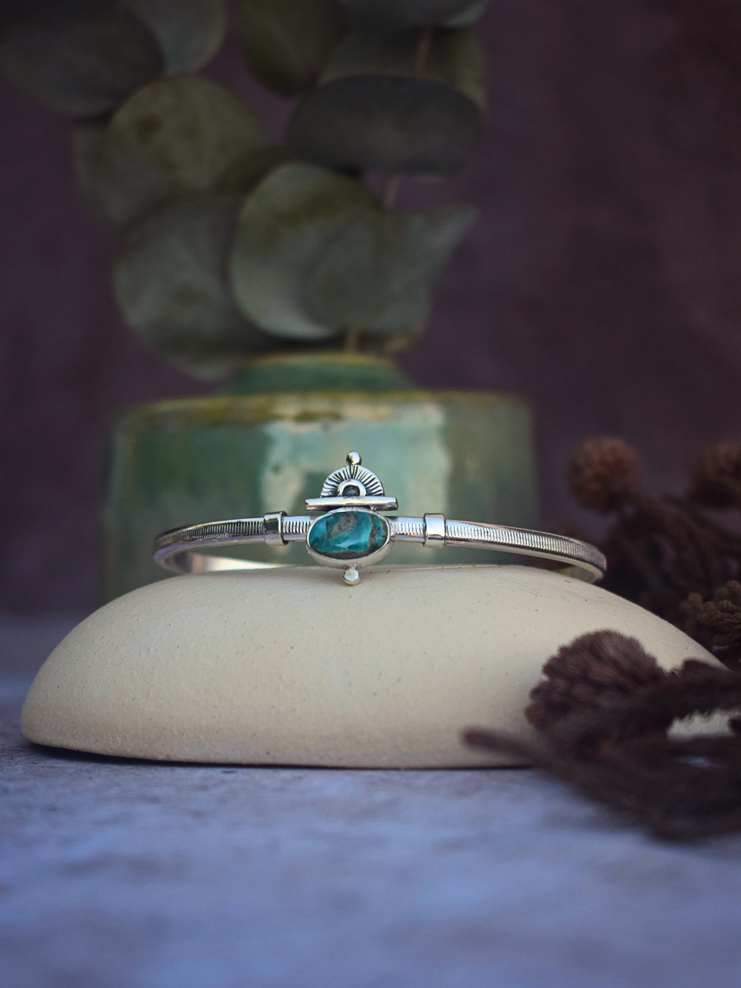 The Soar Cuff | Fox Turquoise