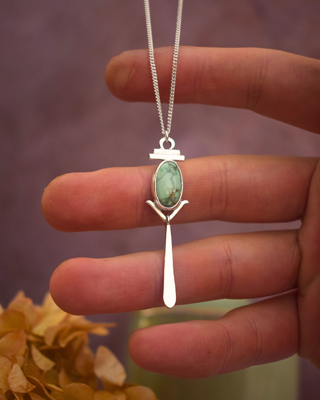 Sacred Light Necklace - New Lander Variscite 2