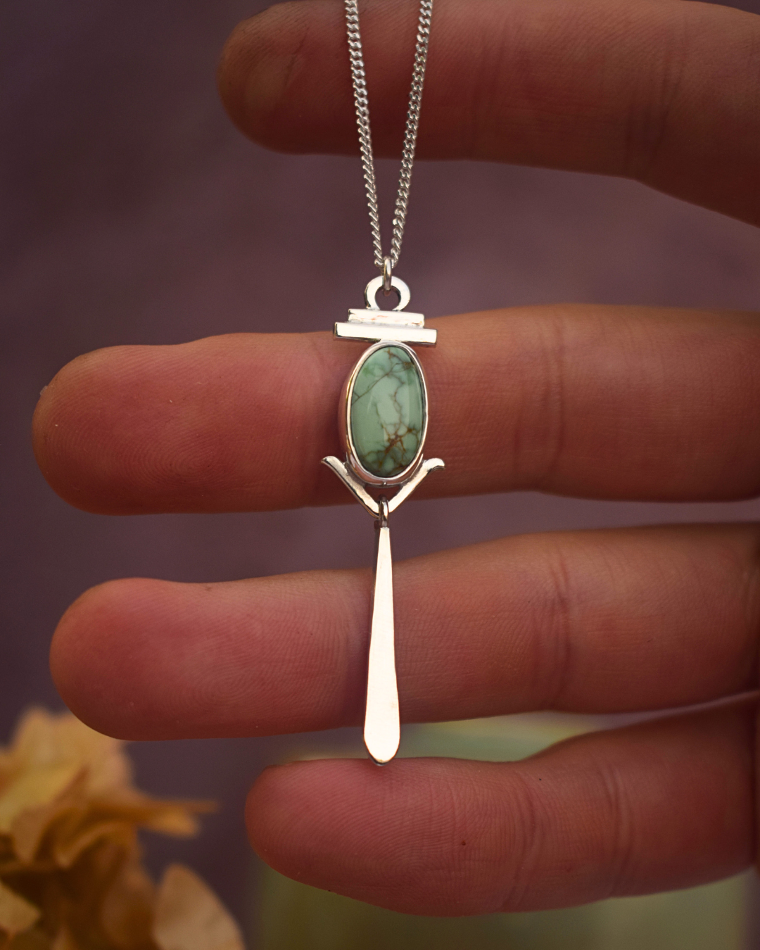 Sacred Light Necklace - New Lander Variscite 2