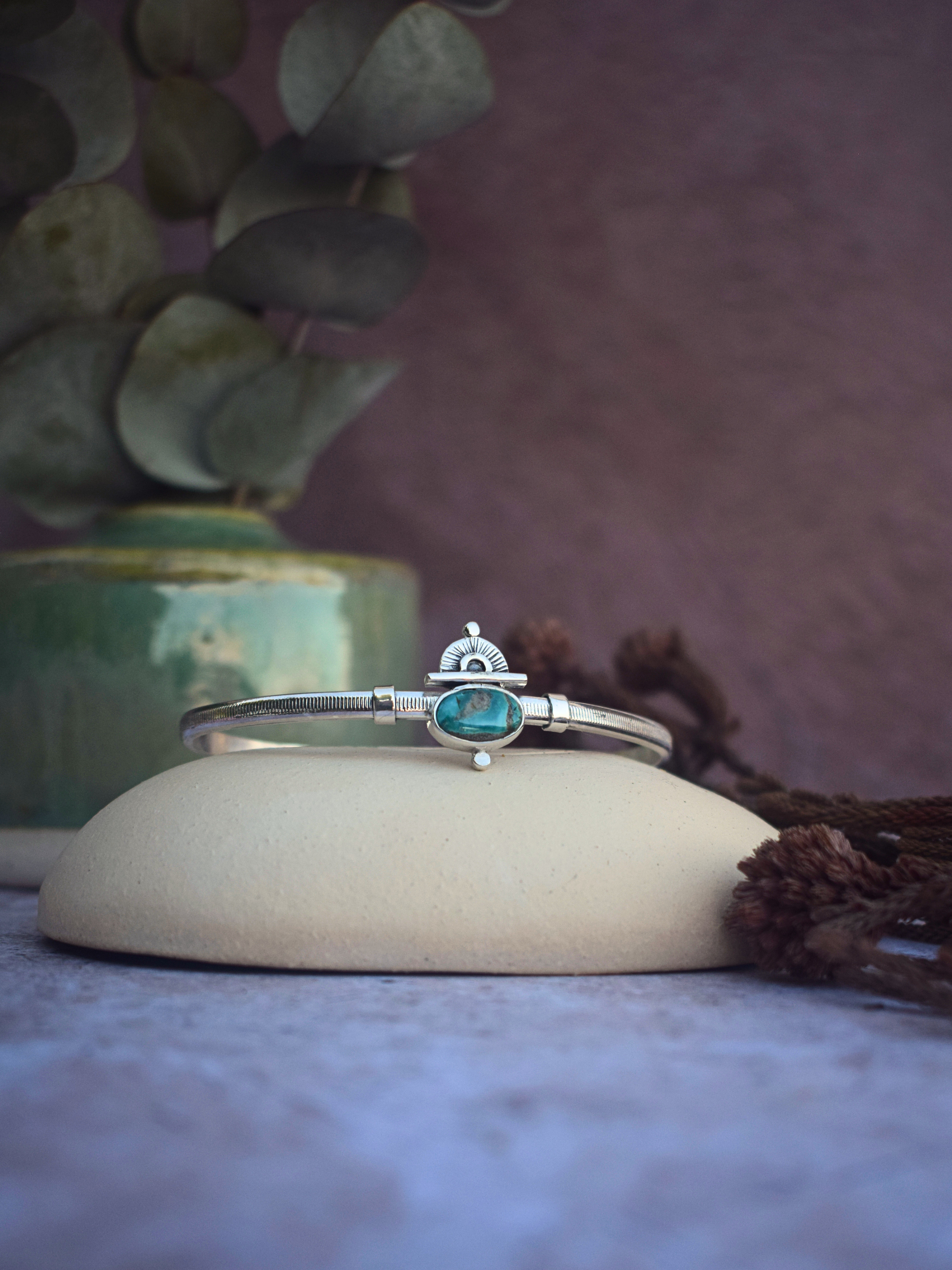 The Soar Cuff | Fox Turquoise