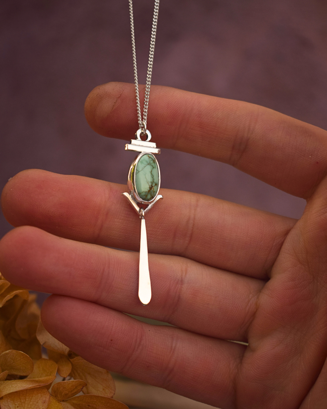 Sacred Light Necklace - New Lander Variscite 2