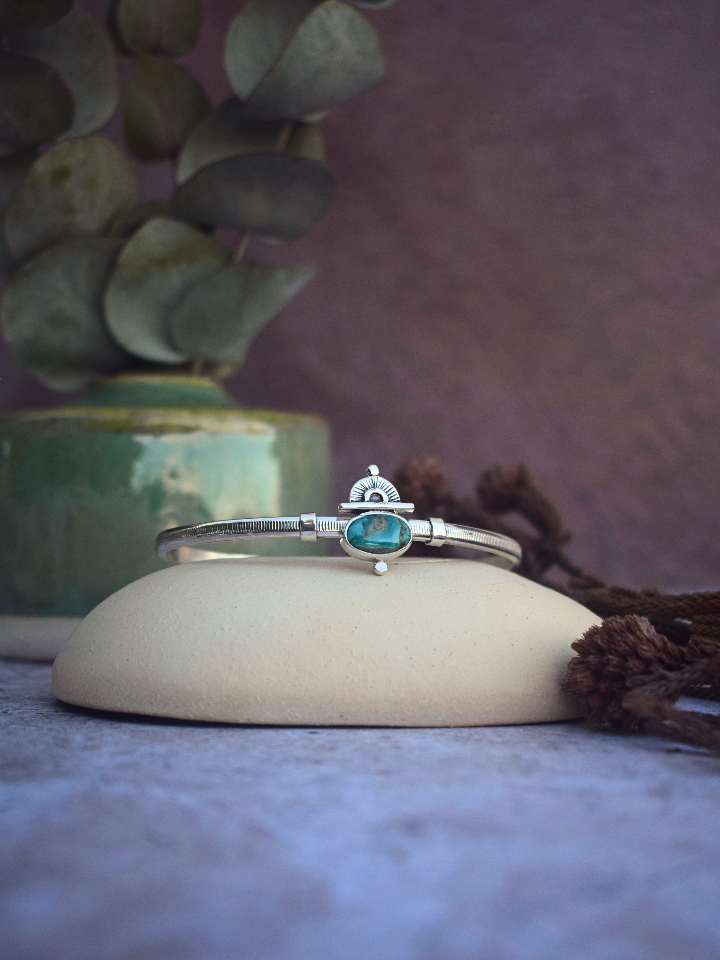 The Soar Cuff | Fox Turquoise