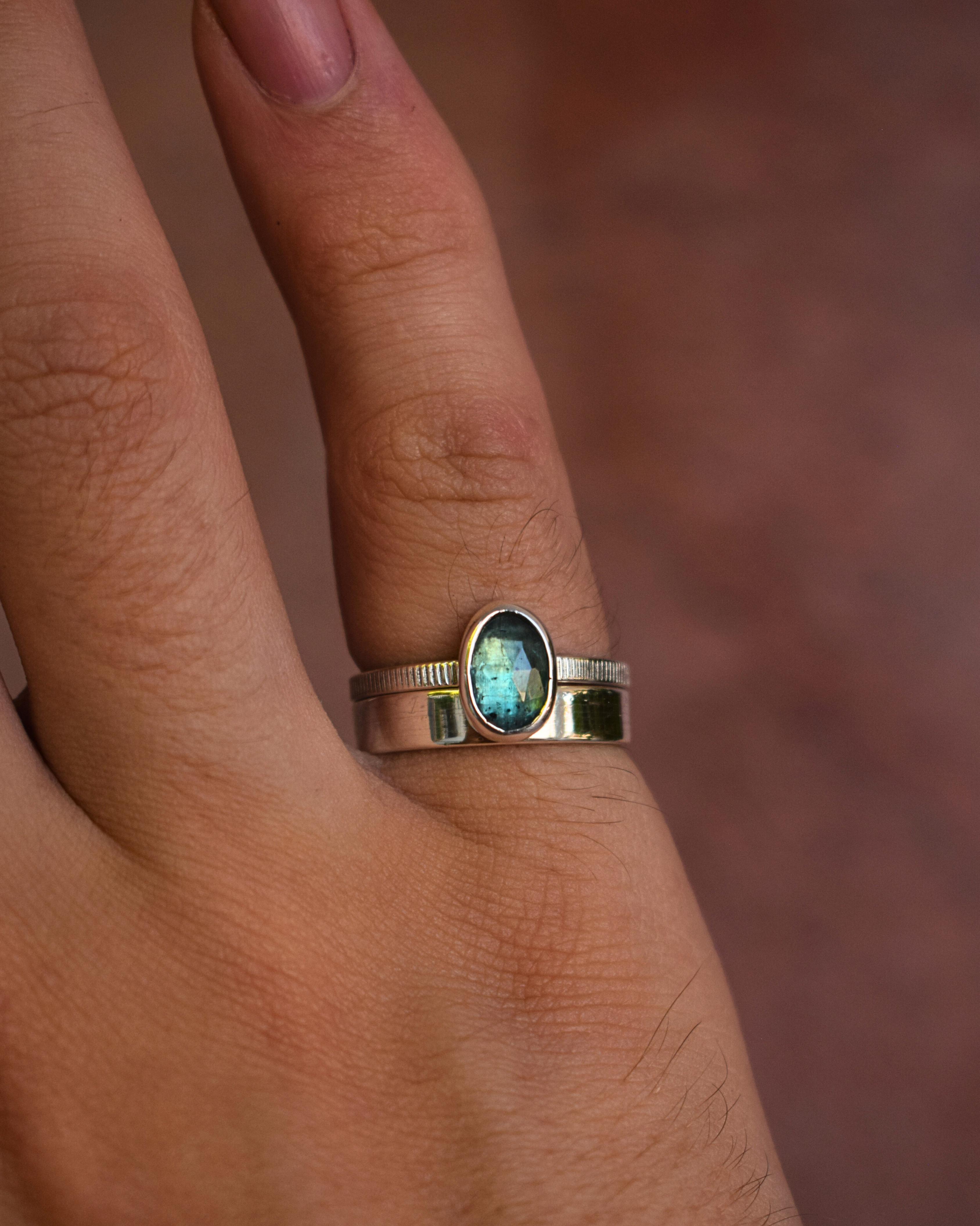 The Devotion Ring — Emerald Green Kyanite