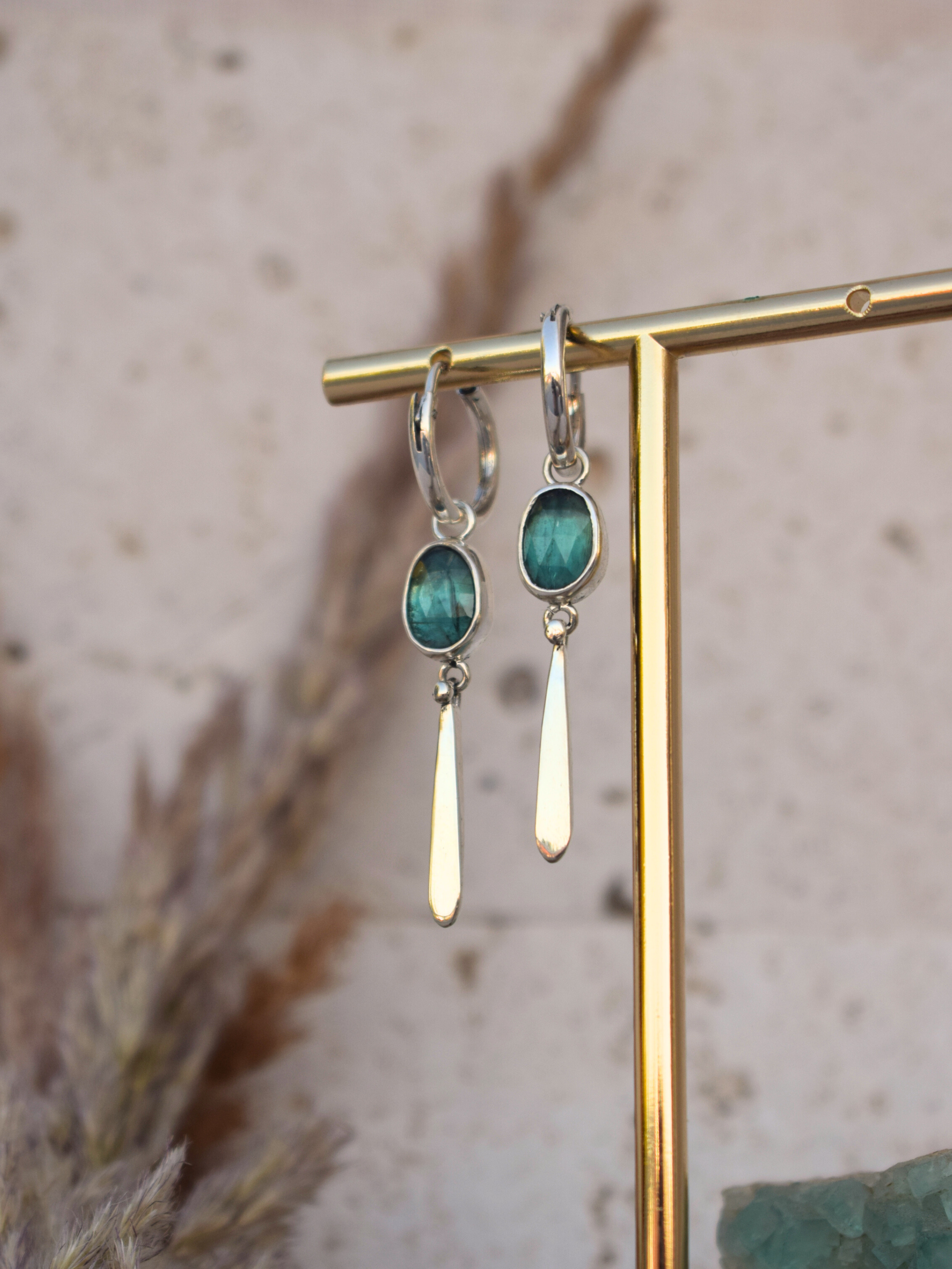Coralis Hoops - Kyanite