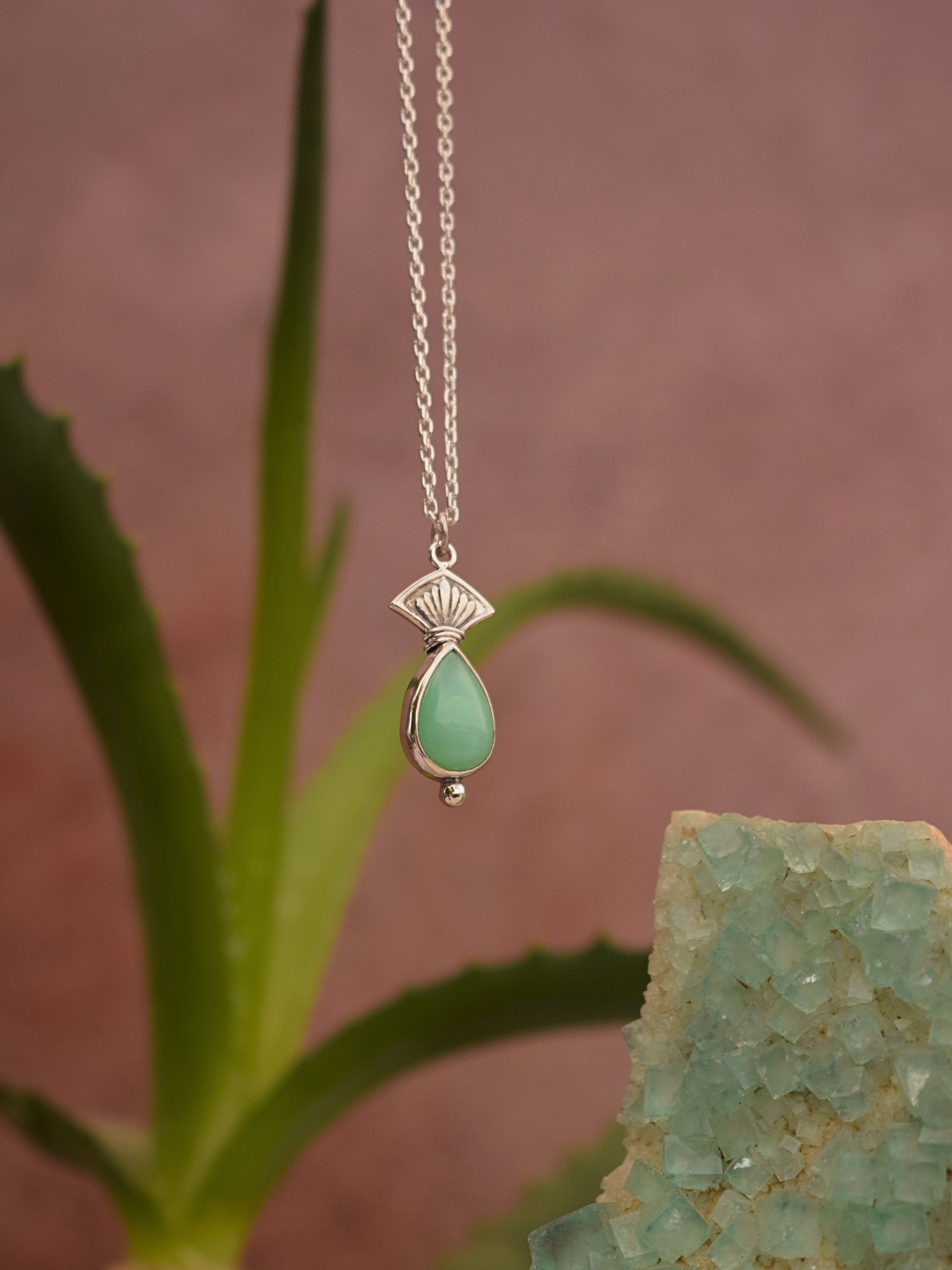 Amrit Necklace - Chrysoprase