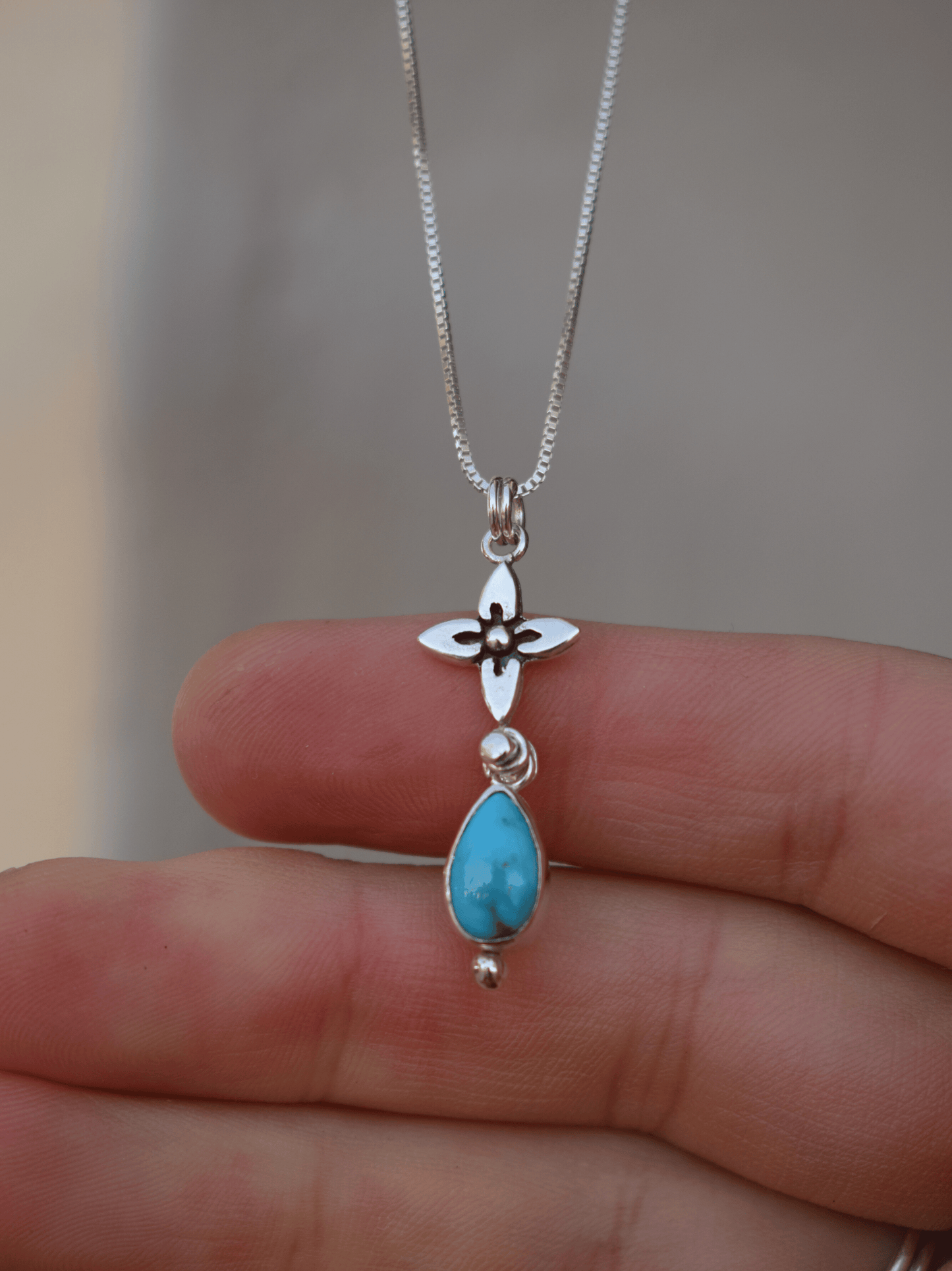 Bloom Pendant - Turquoise