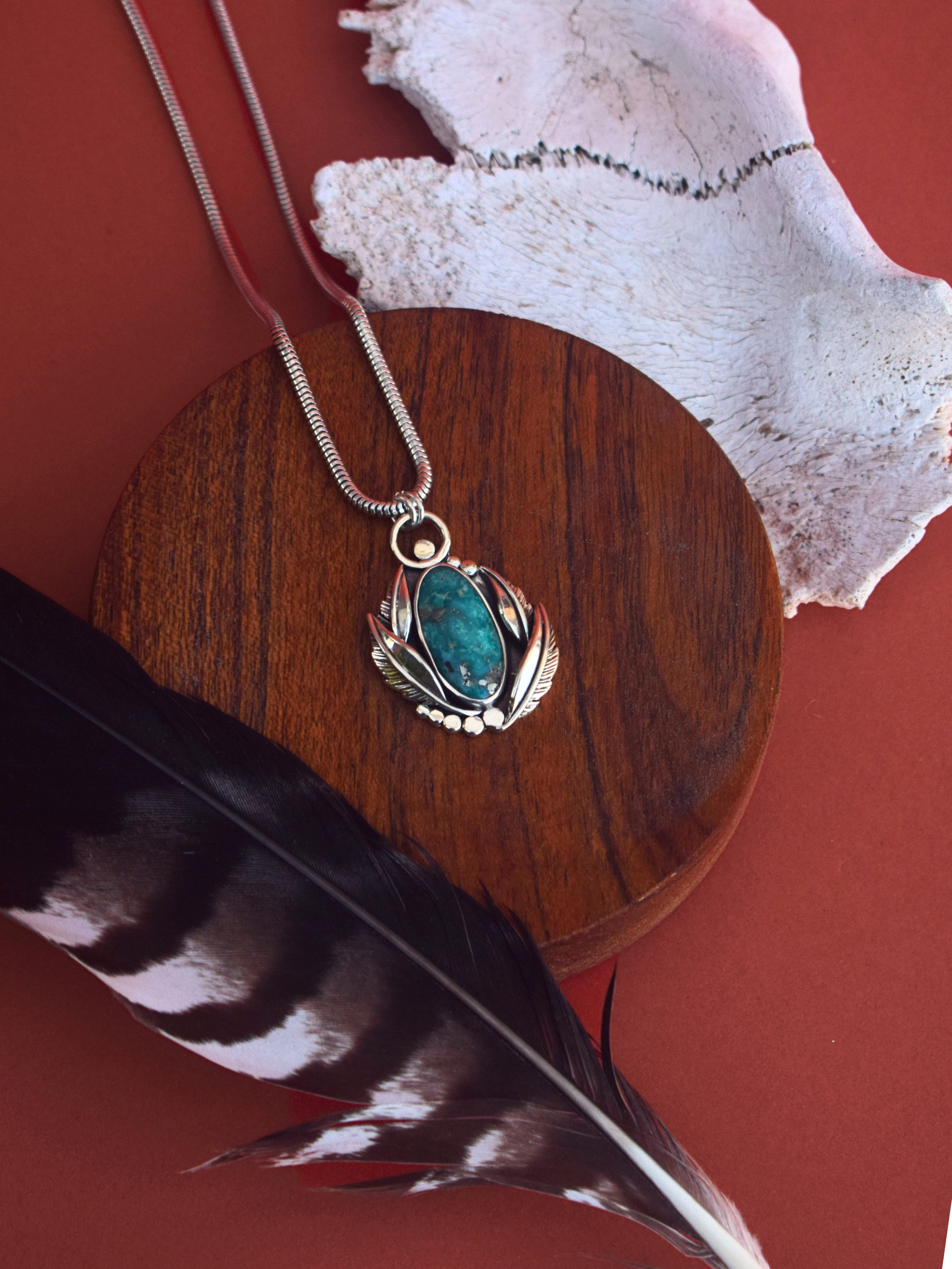 The Wilds Embrace Amulet | Carico Lake Turquoise
