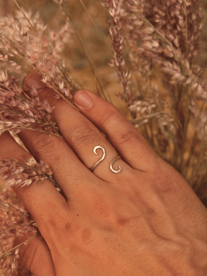 Spiral Ring - Sterling Silver Adjustable Ring