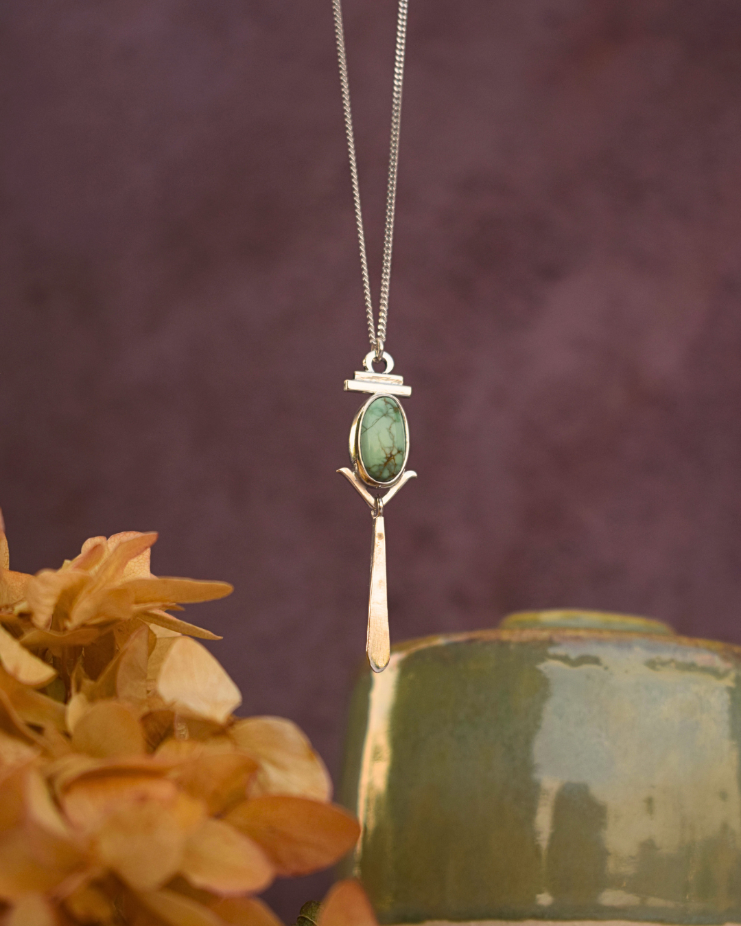 Sacred Light Necklace - New Lander Variscite 2