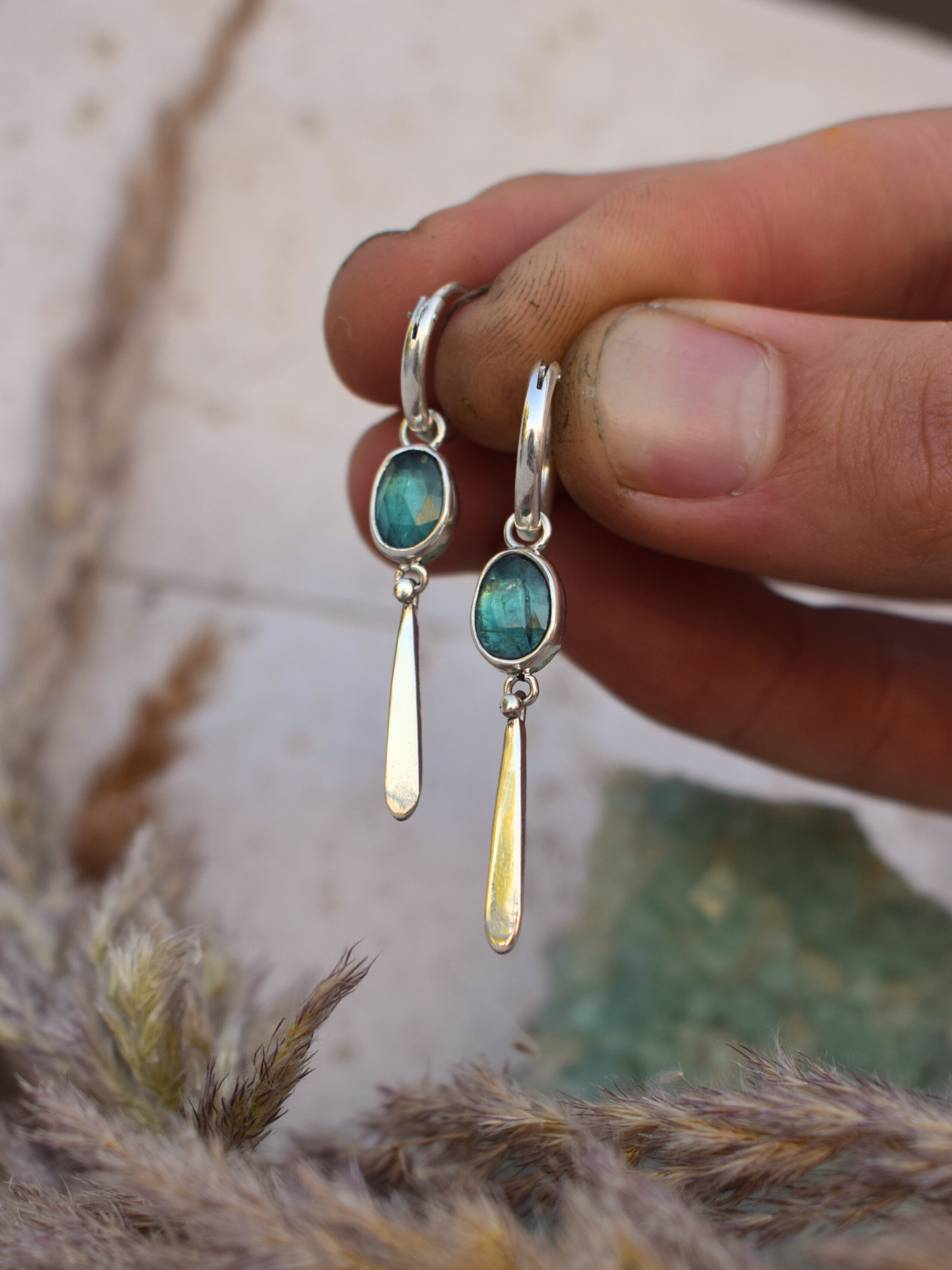 Coralis Hoops - Kyanite