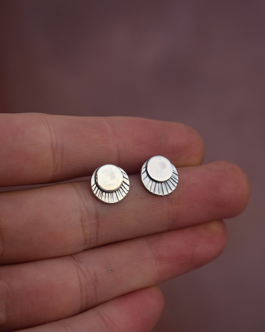 Ray Studs | Sterling Silver