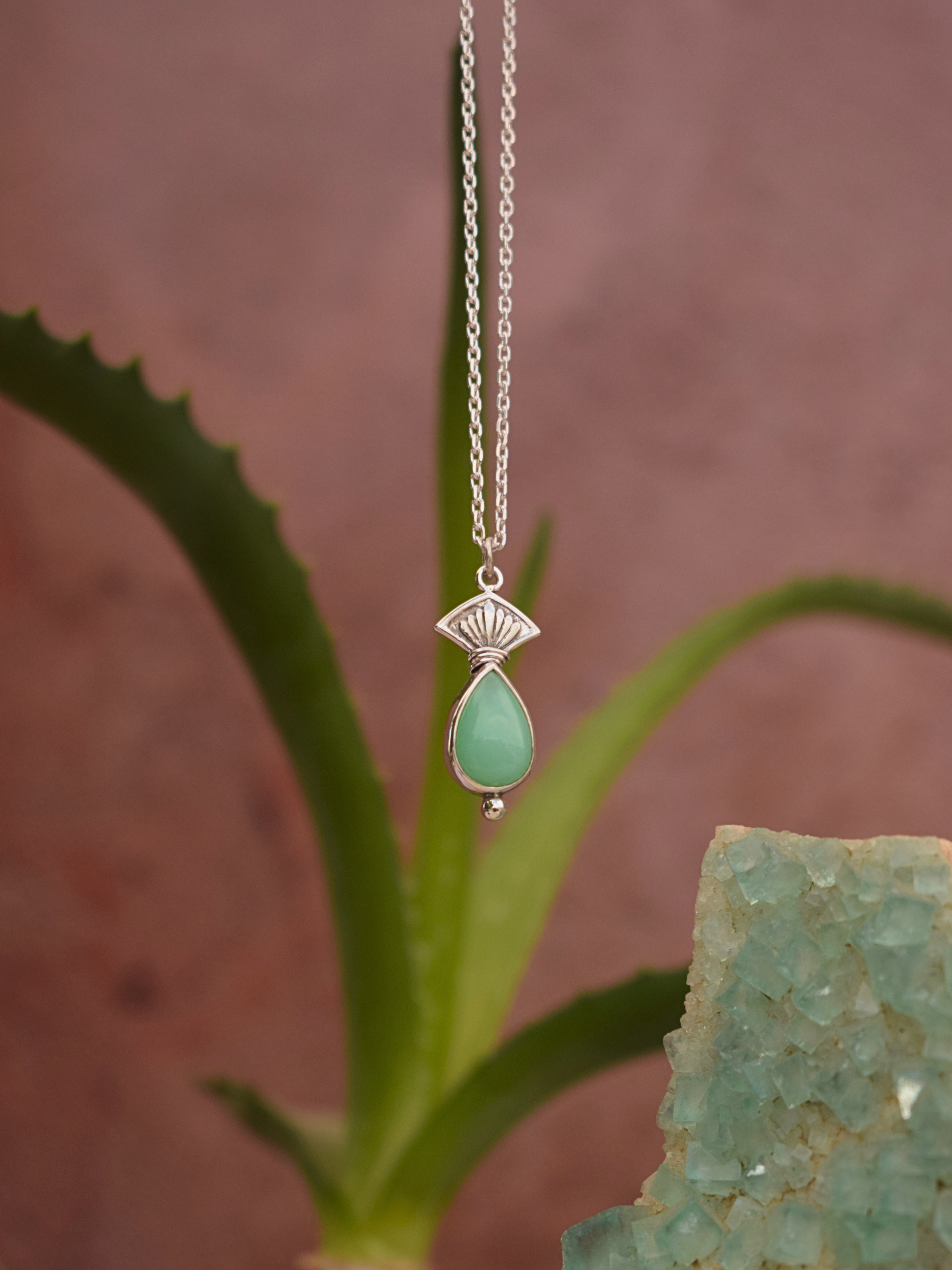 Amrit Necklace - Chrysoprase