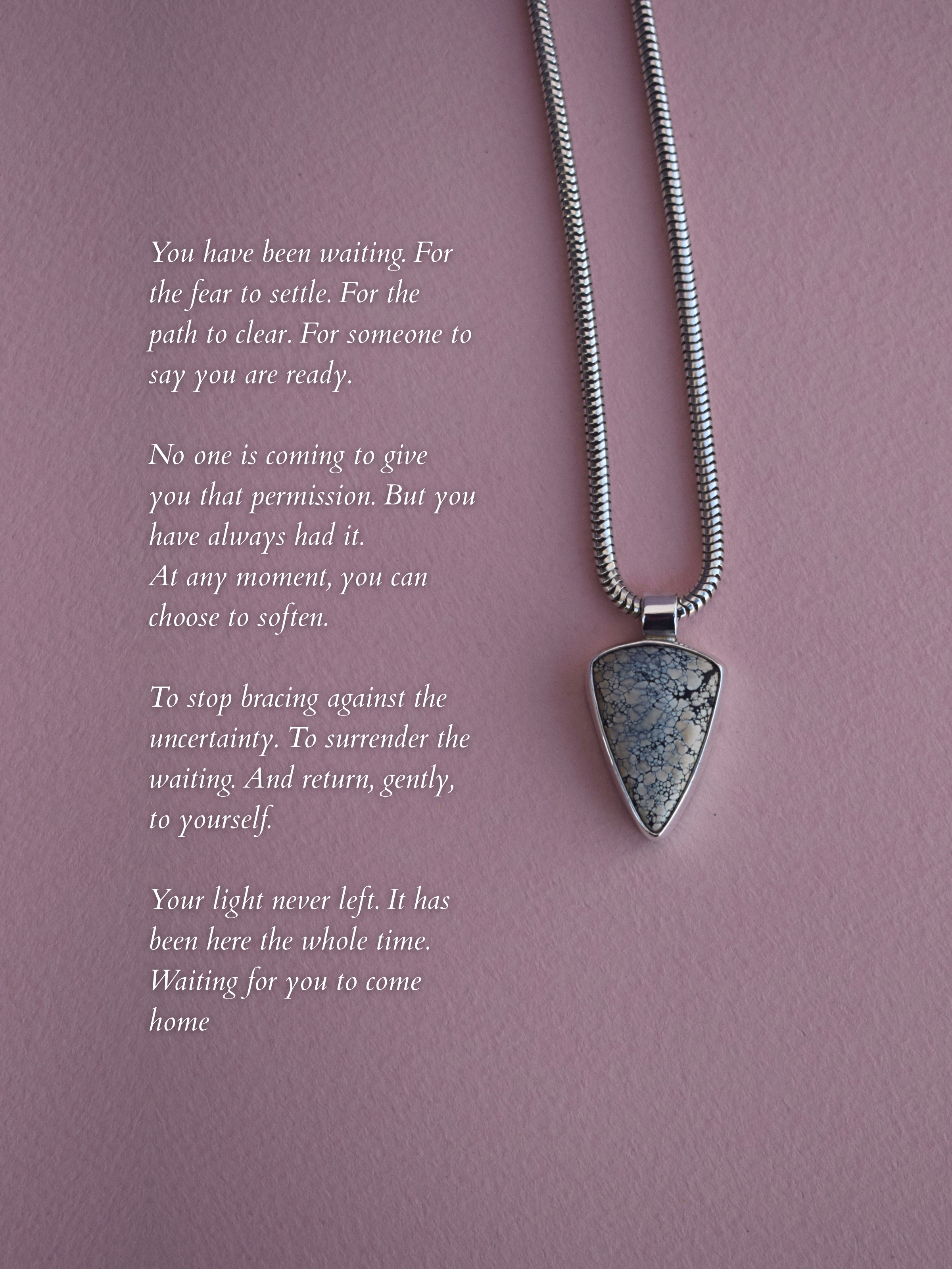 The Sovereign Light Necklace - Ivory Creek Variscite