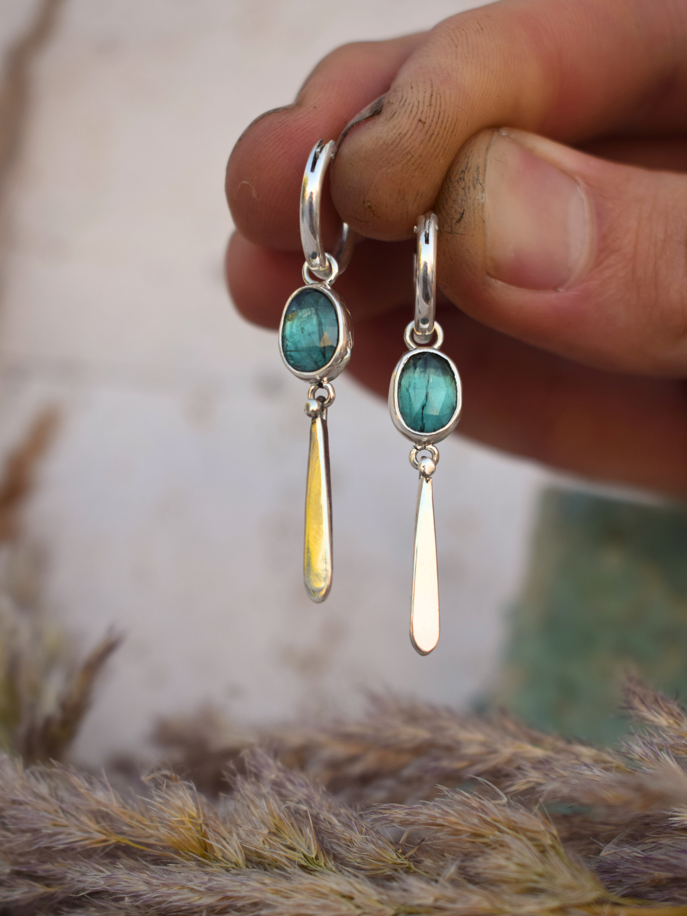 Coralis Hoops - Kyanite