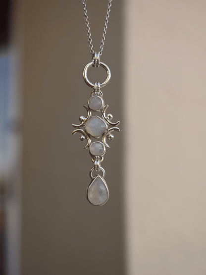 Midnight Pendant - Sterling Silver and Moonstone