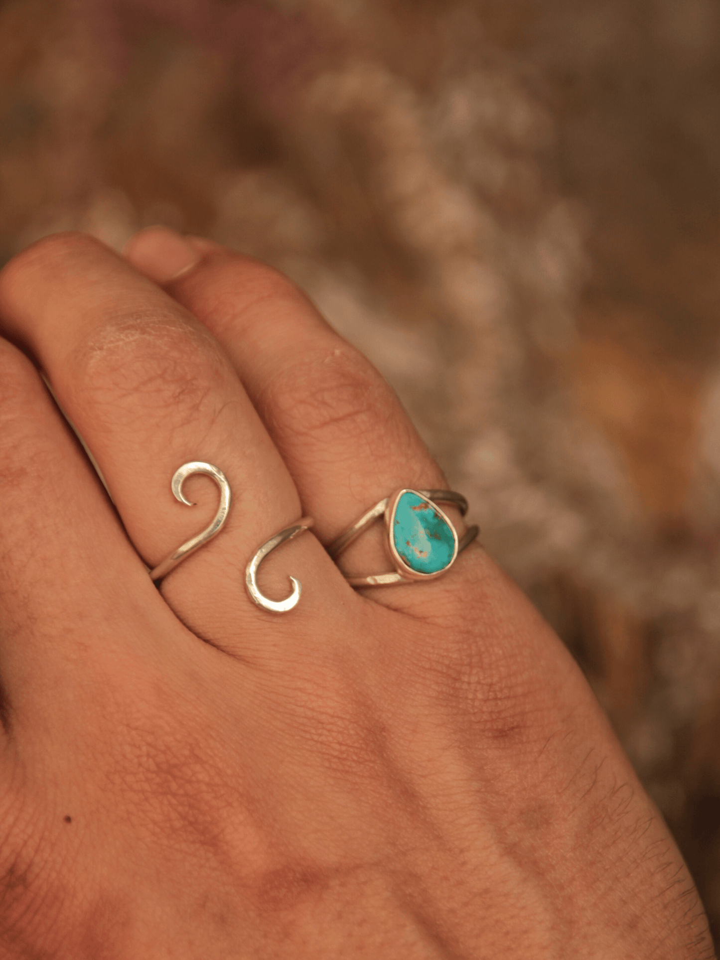 Spiral Ring - Sterling Silver Adjustable Ring