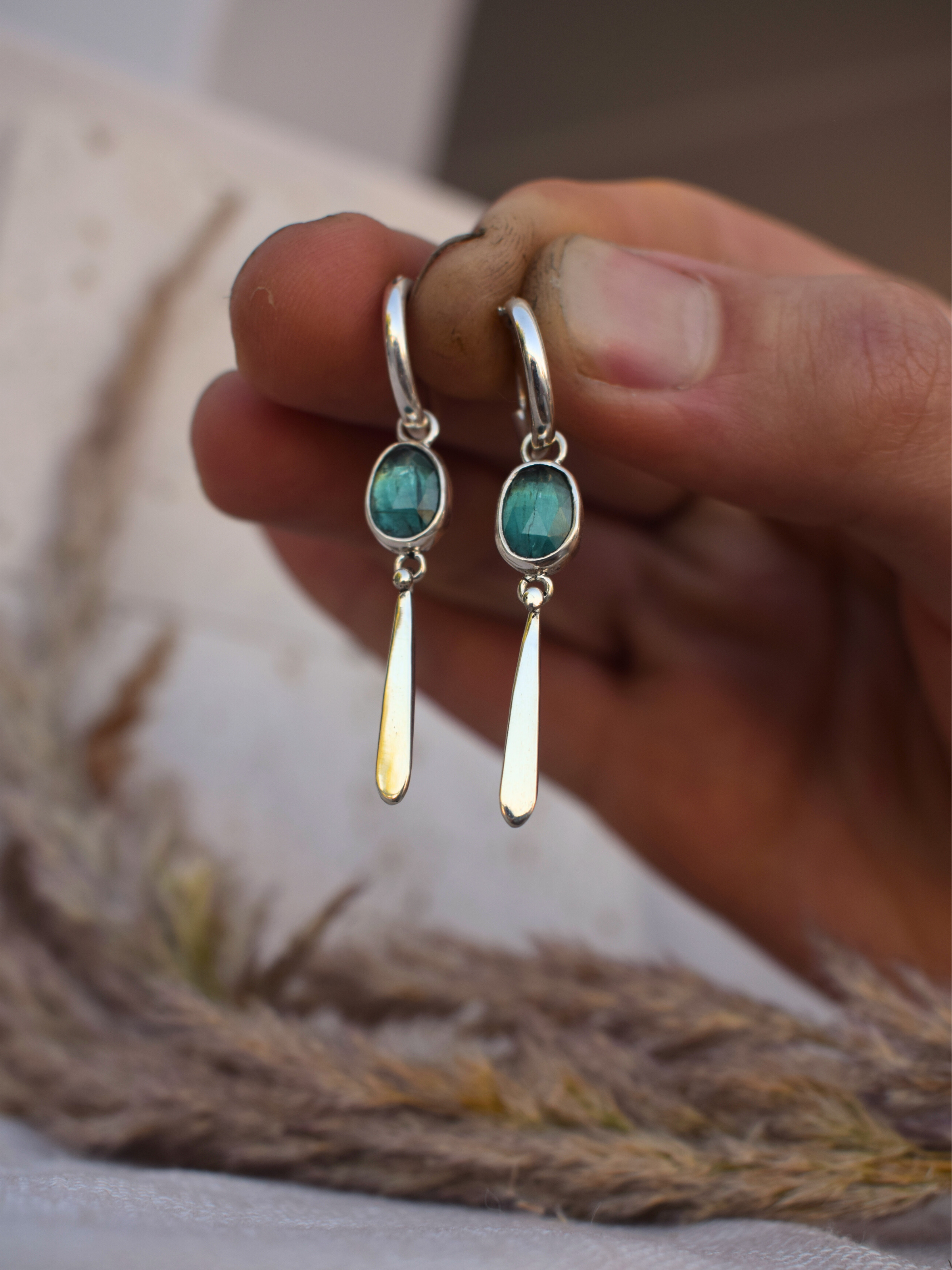 Coralis Hoops - Kyanite