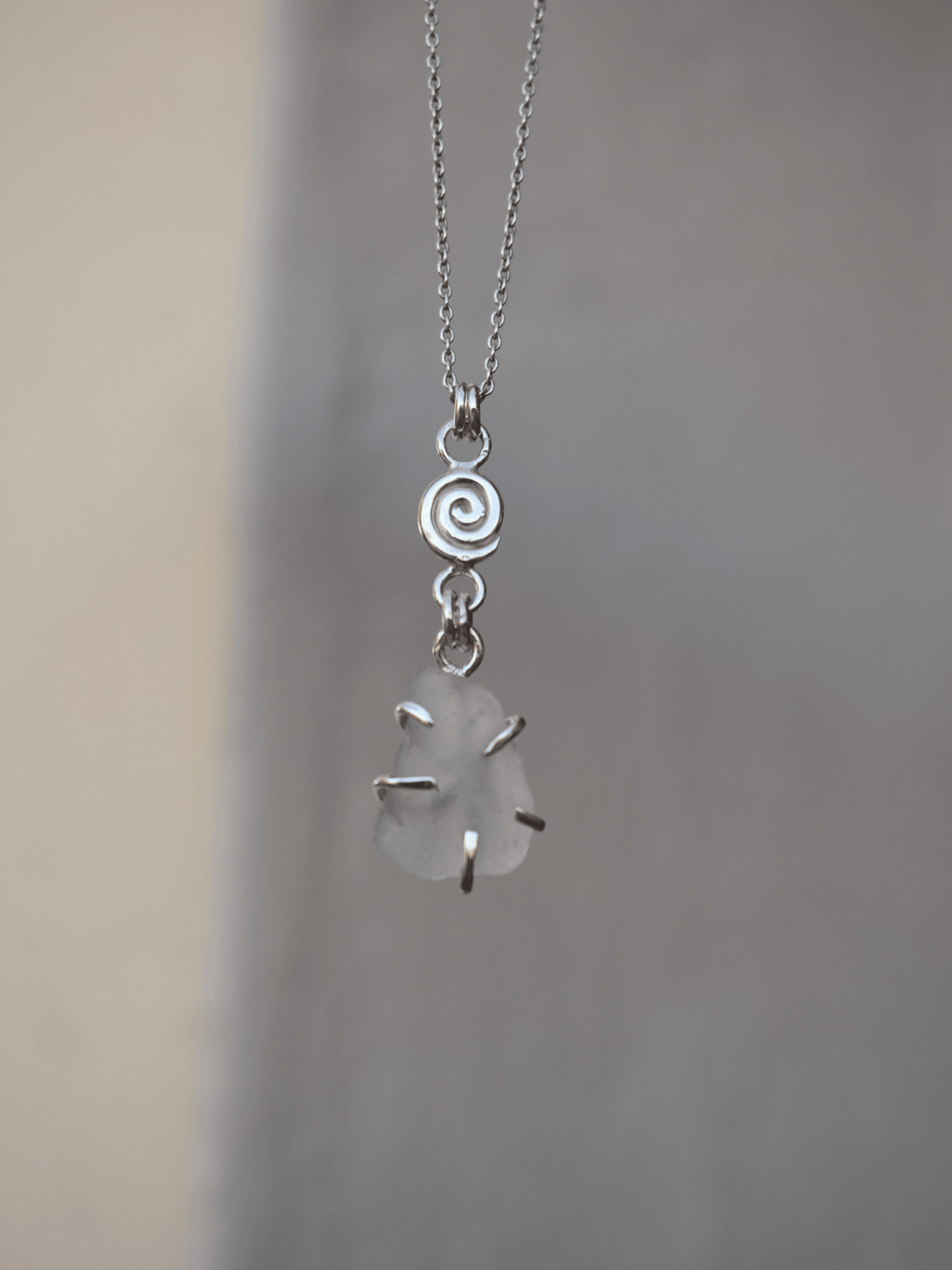 Spiral Pendant - Sea Glass