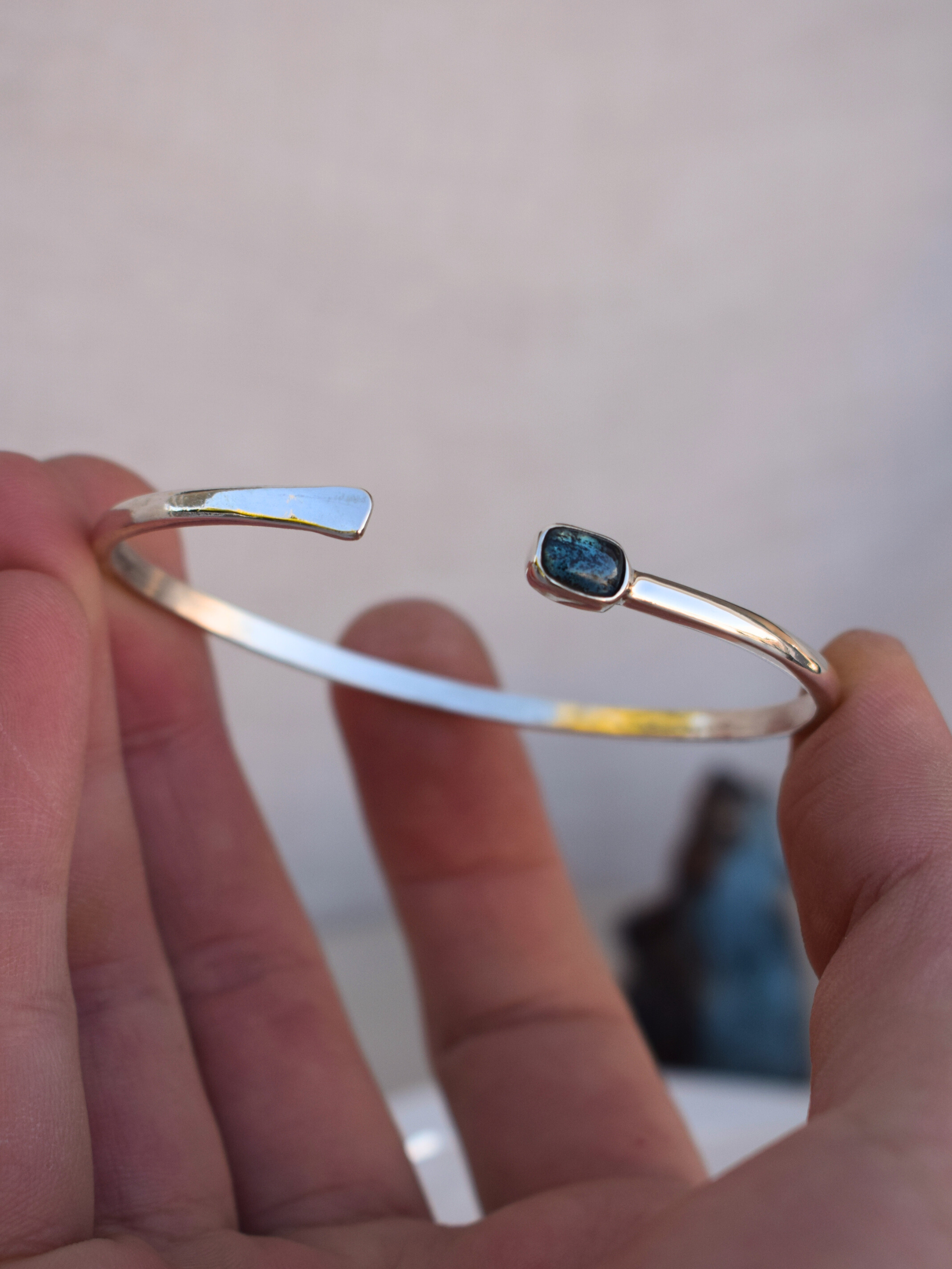 Elnor Cuff - Teal Kyanite