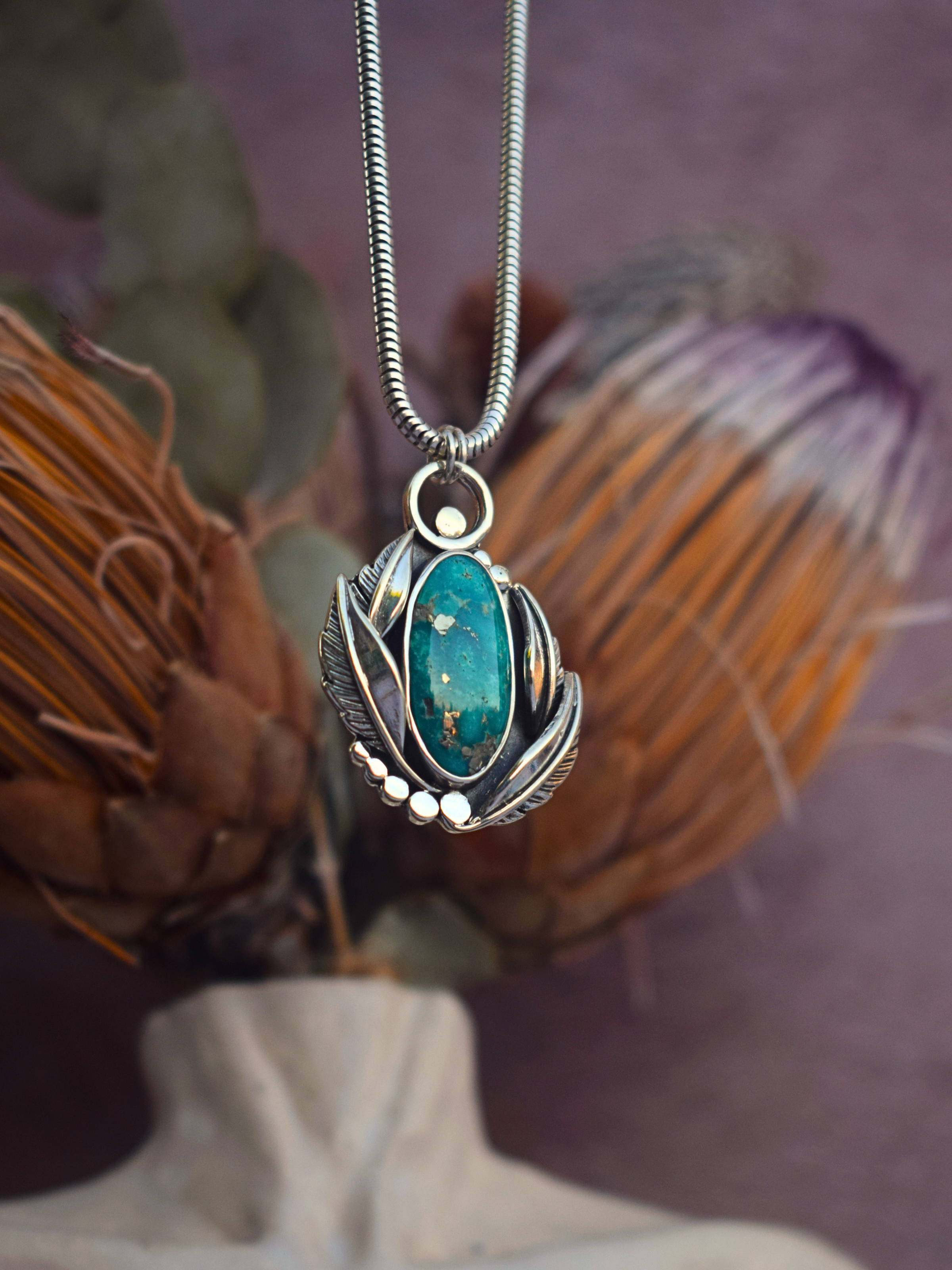 The Wilds Embrace Amulet | Carico Lake Turquoise