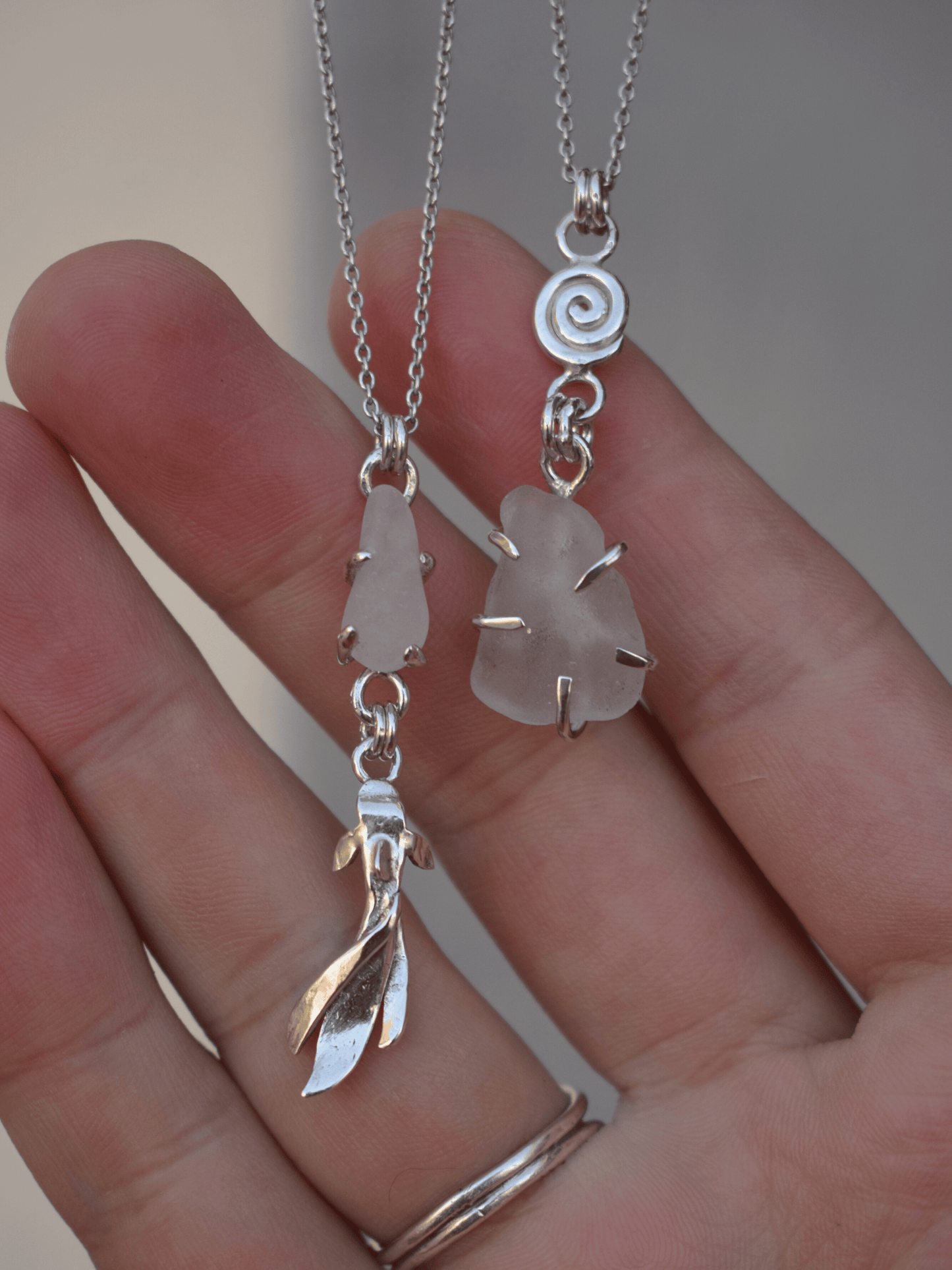 Koi Spirit Necklace - Sea Glass