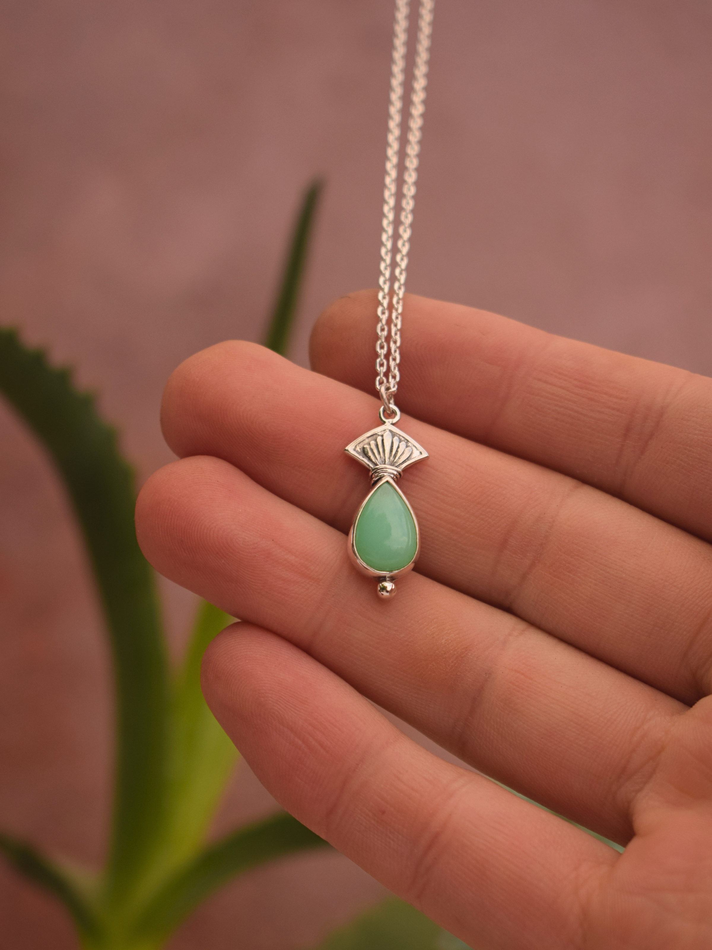 Amrit Necklace - Chrysoprase