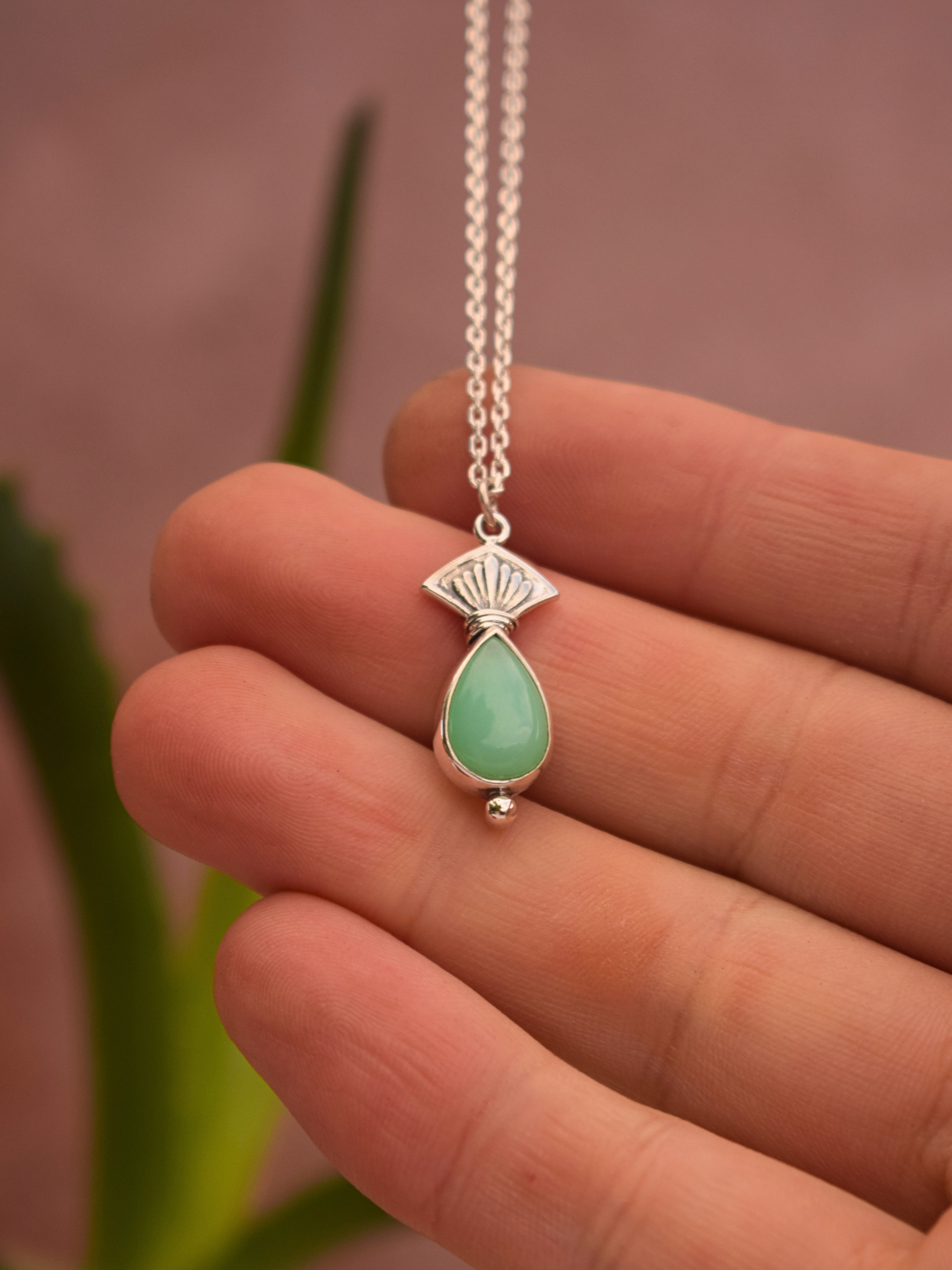 Amrit Necklace - Chrysoprase