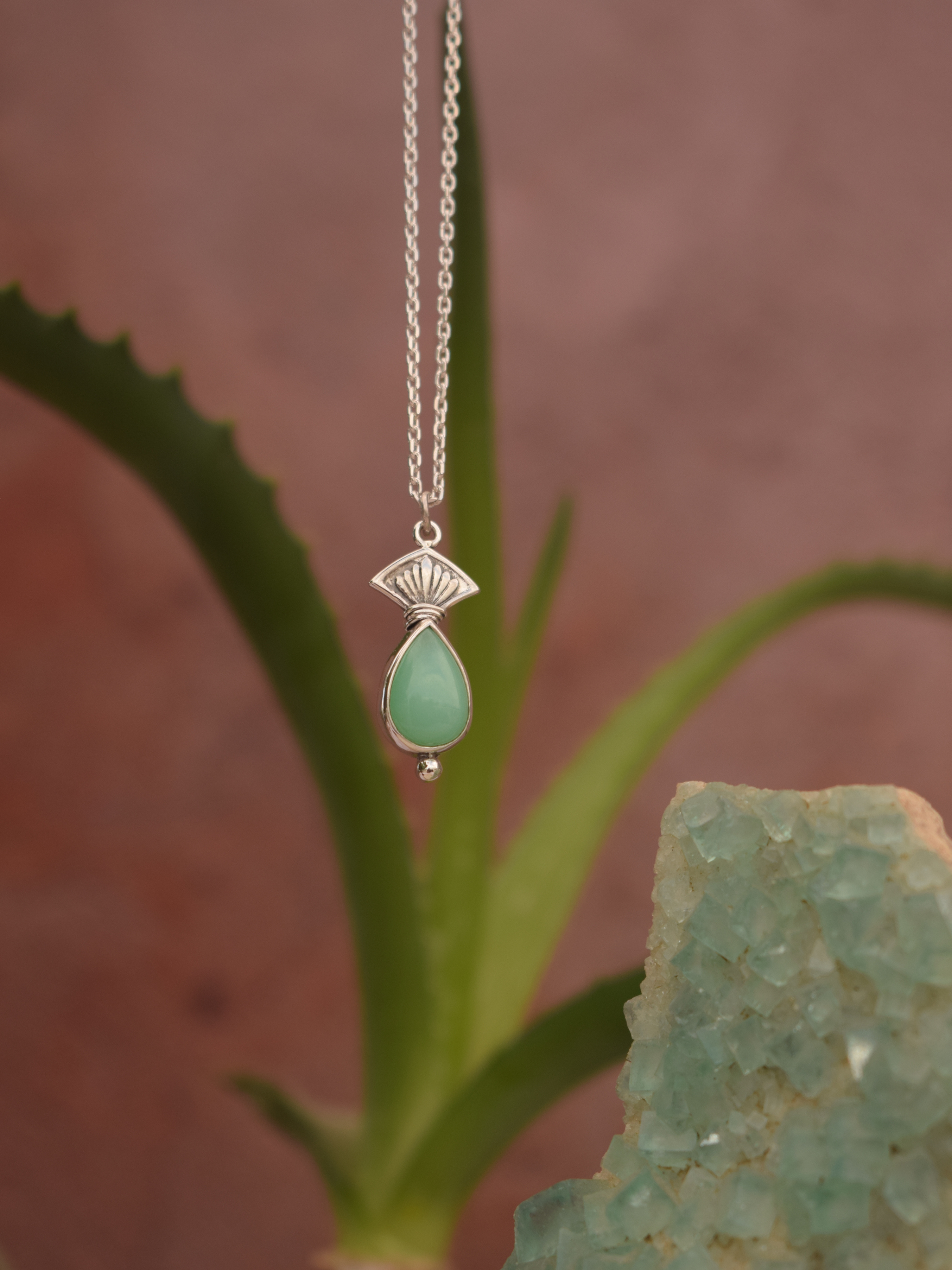 Amrit Necklace - Chrysoprase