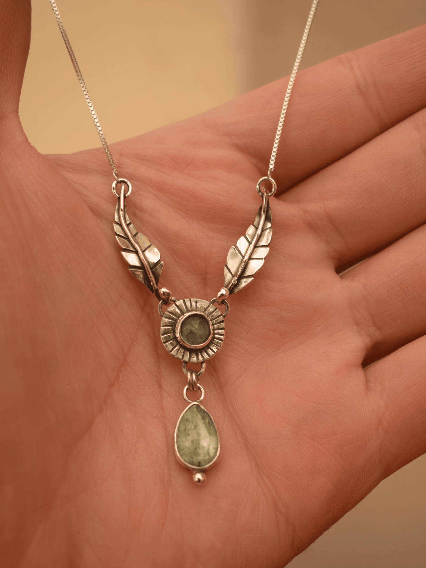 Elemental Guardian - Mint Kyanite sterling Silver