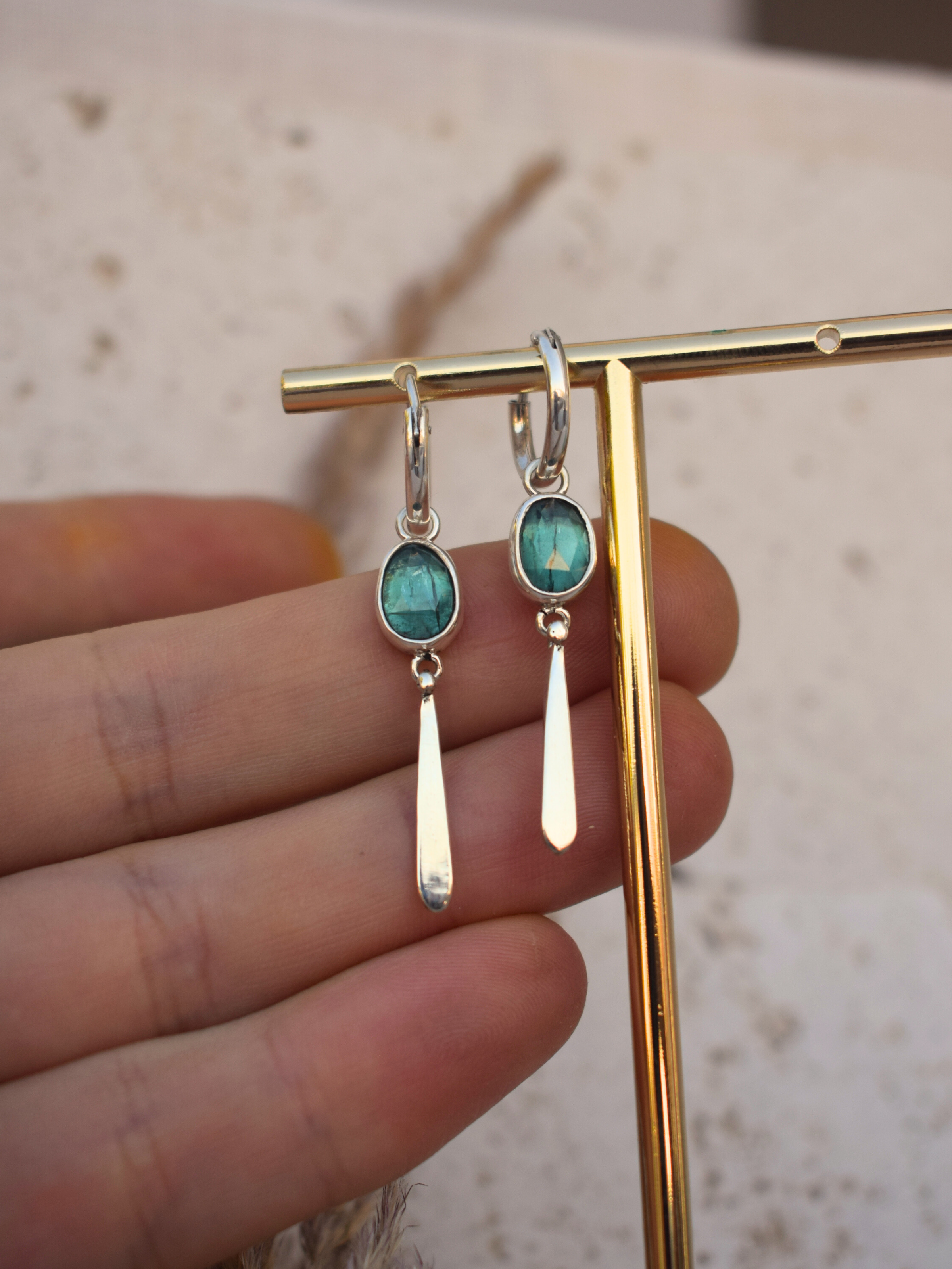 Coralis Hoops - Kyanite