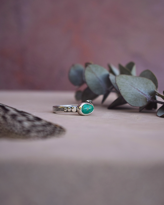 The Hestia Ring | Sierra Bella Turquoise Size M