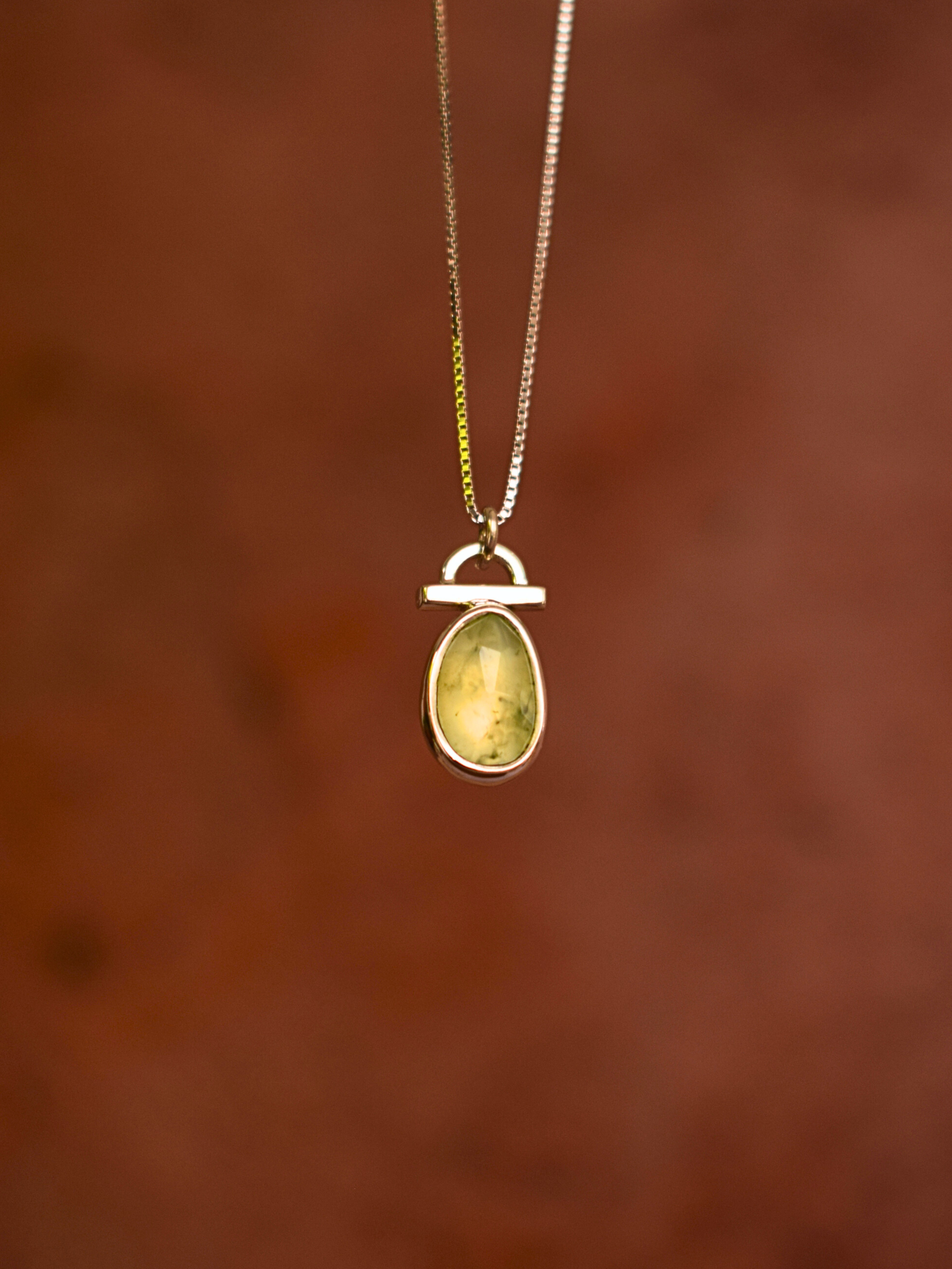 Nurture Pendant - Prehnite