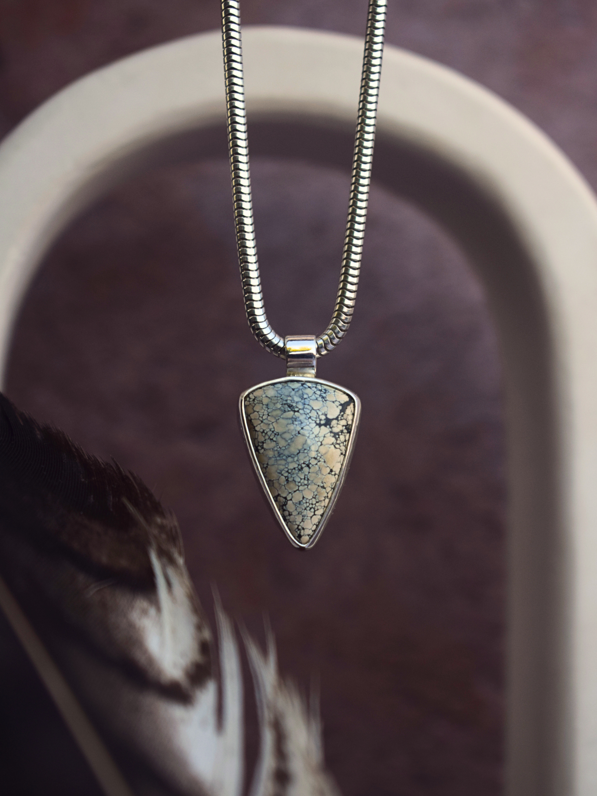 The Sovereign Light Necklace - Ivory Creek Variscite