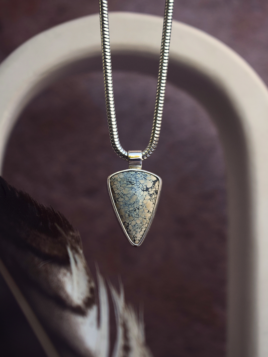 The Sovereign Light Necklace - Ivory Creek Variscite