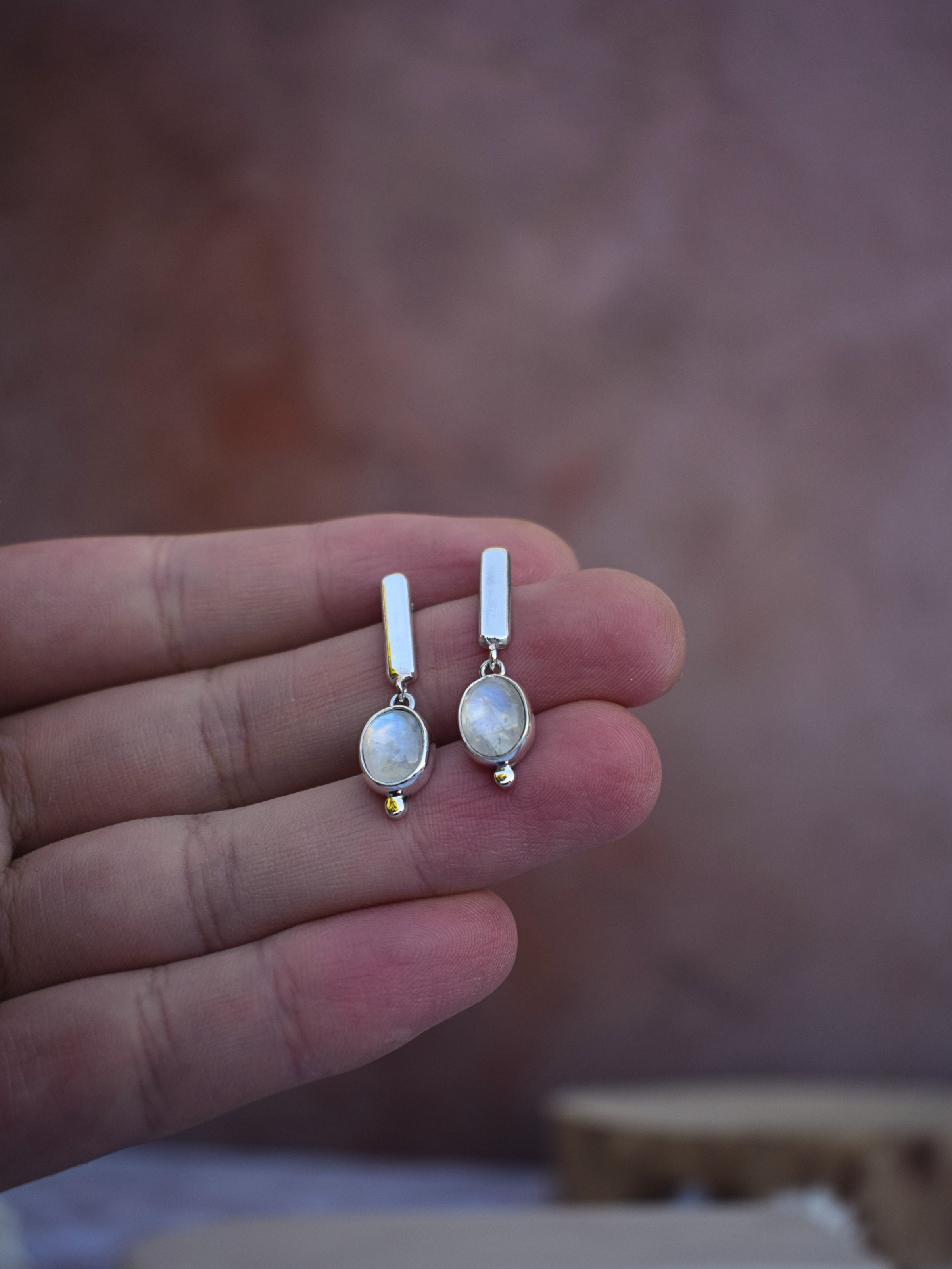 Align Studs - Moonstone