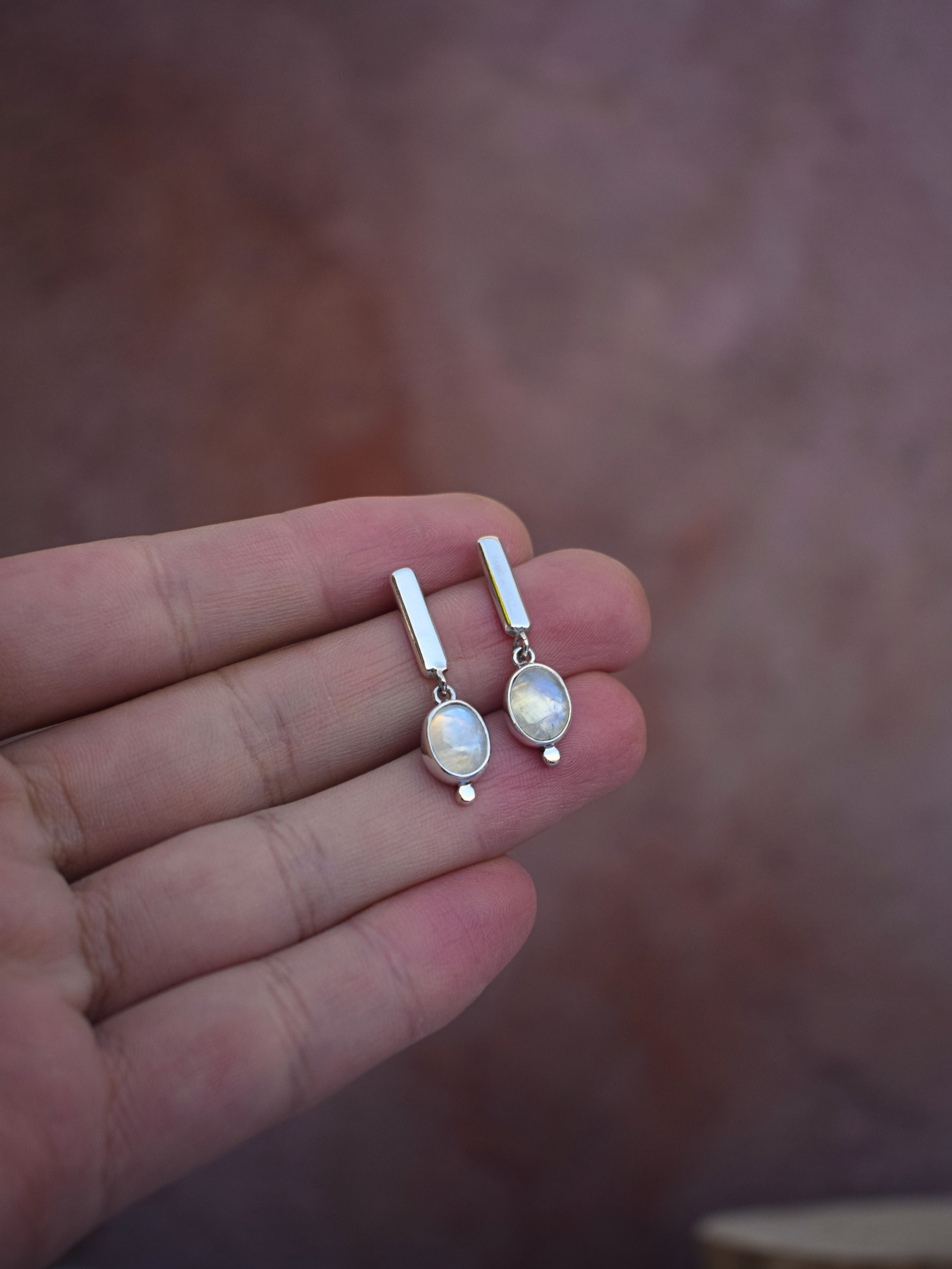 Align Studs - Moonstone