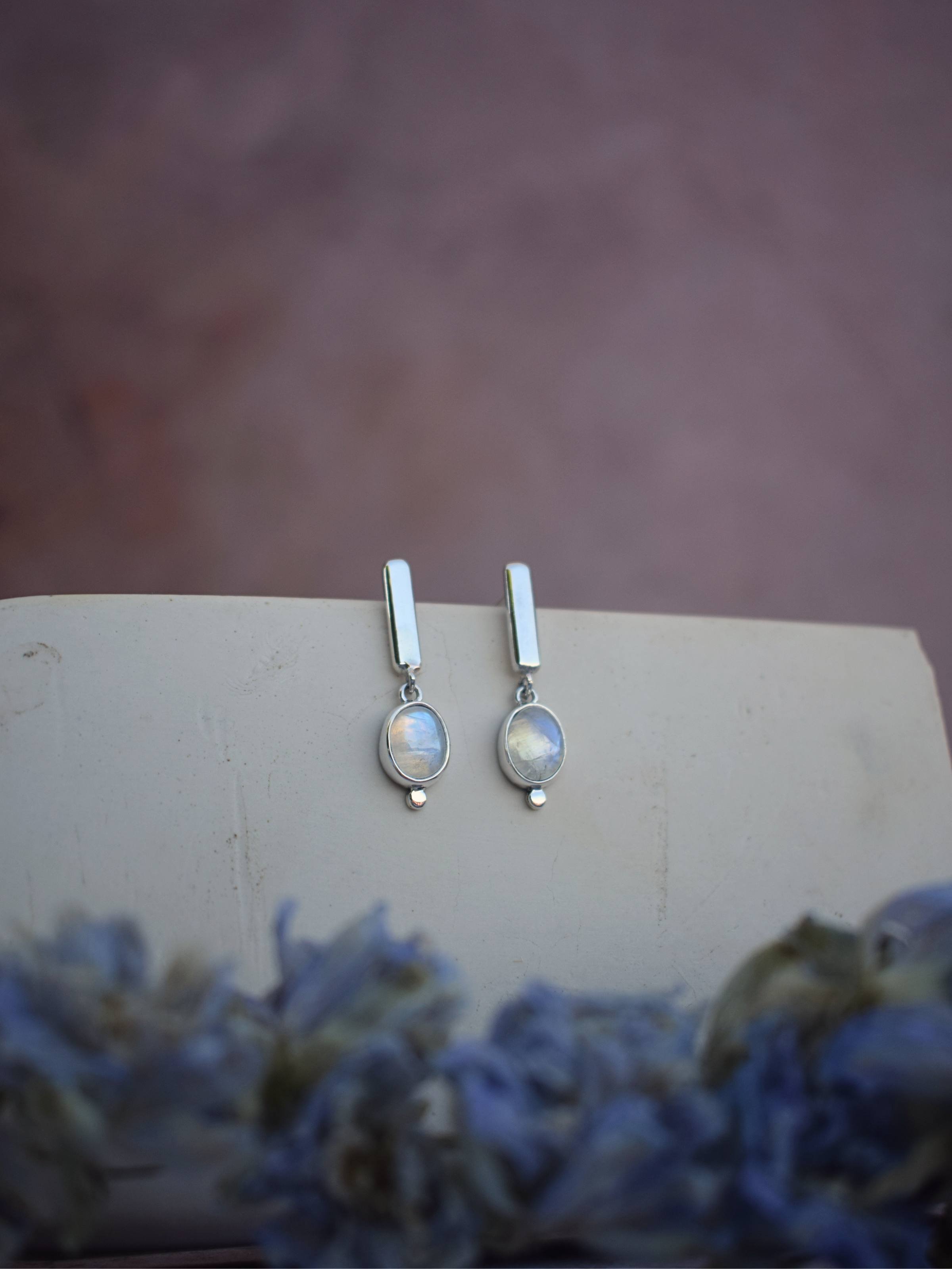 Align Studs - Moonstone
