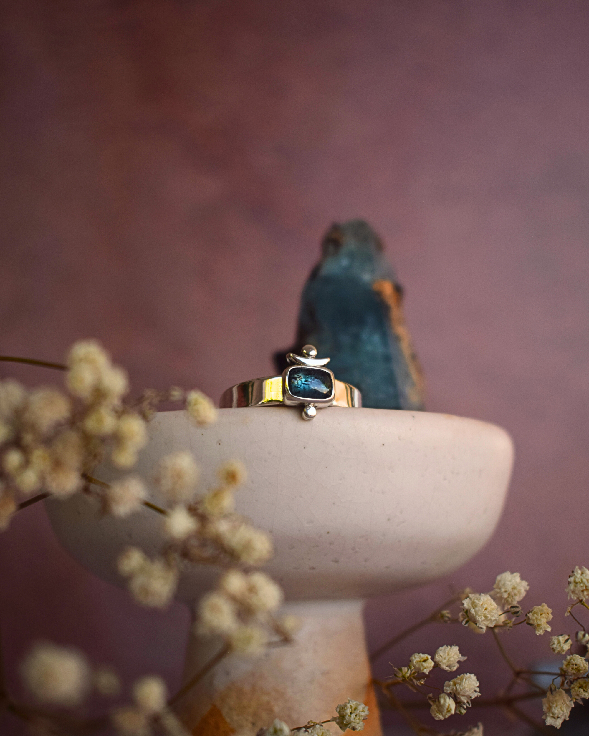 Luminary Ring - Teal Kyanite