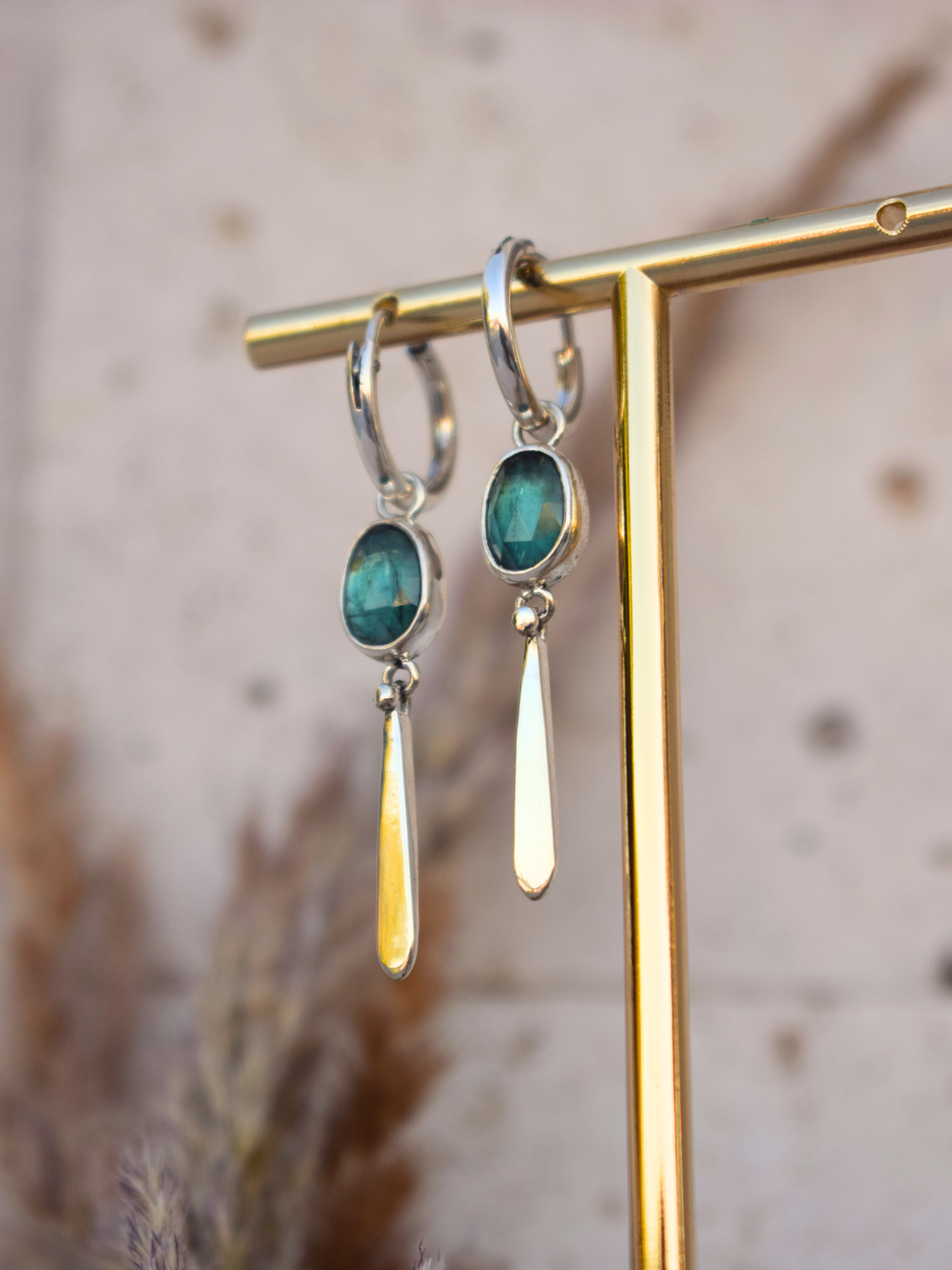 Coralis Hoops - Kyanite