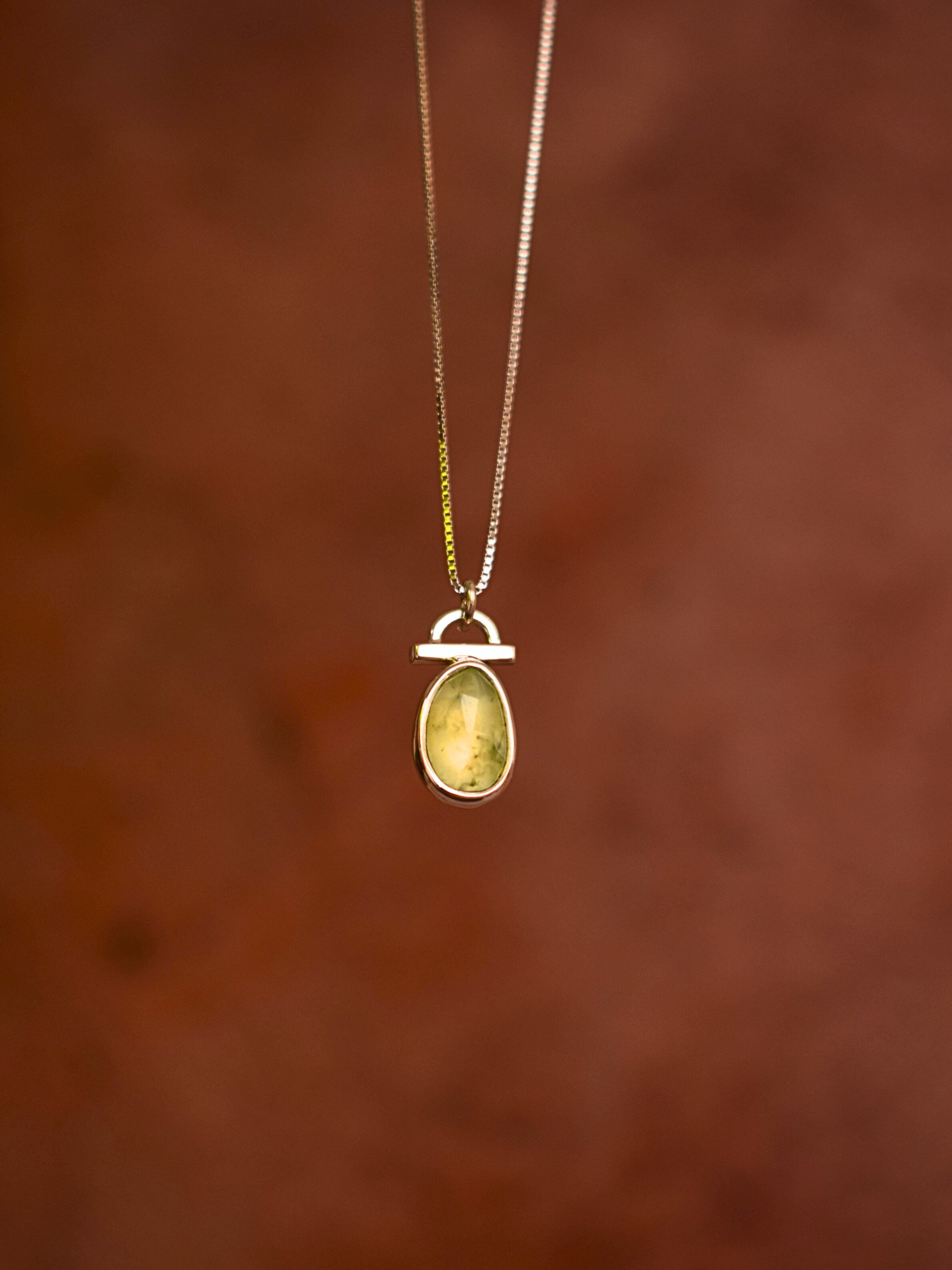 Nurture Pendant - Prehnite