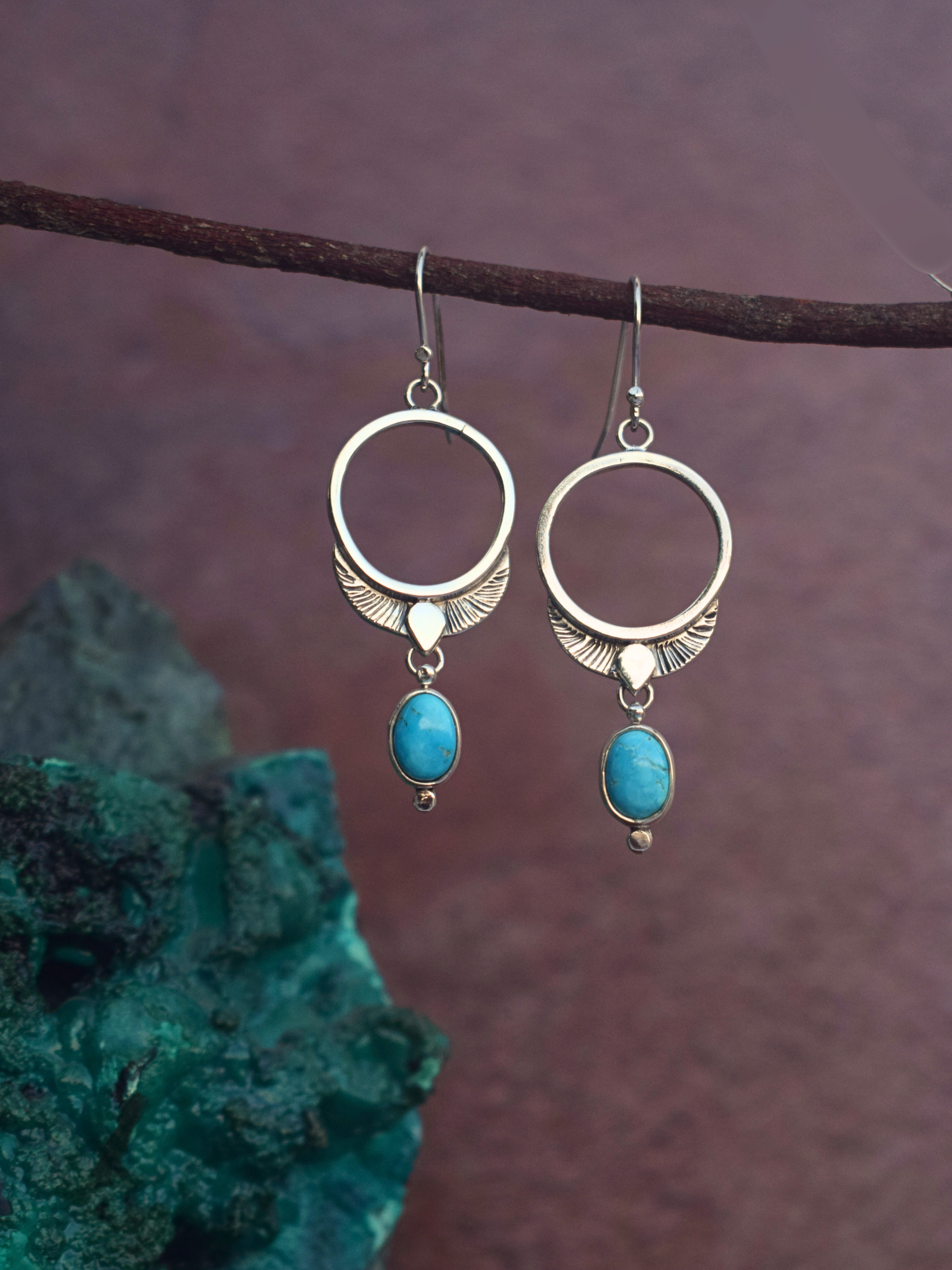The Freya Earrings | Blue Bird Turquoise