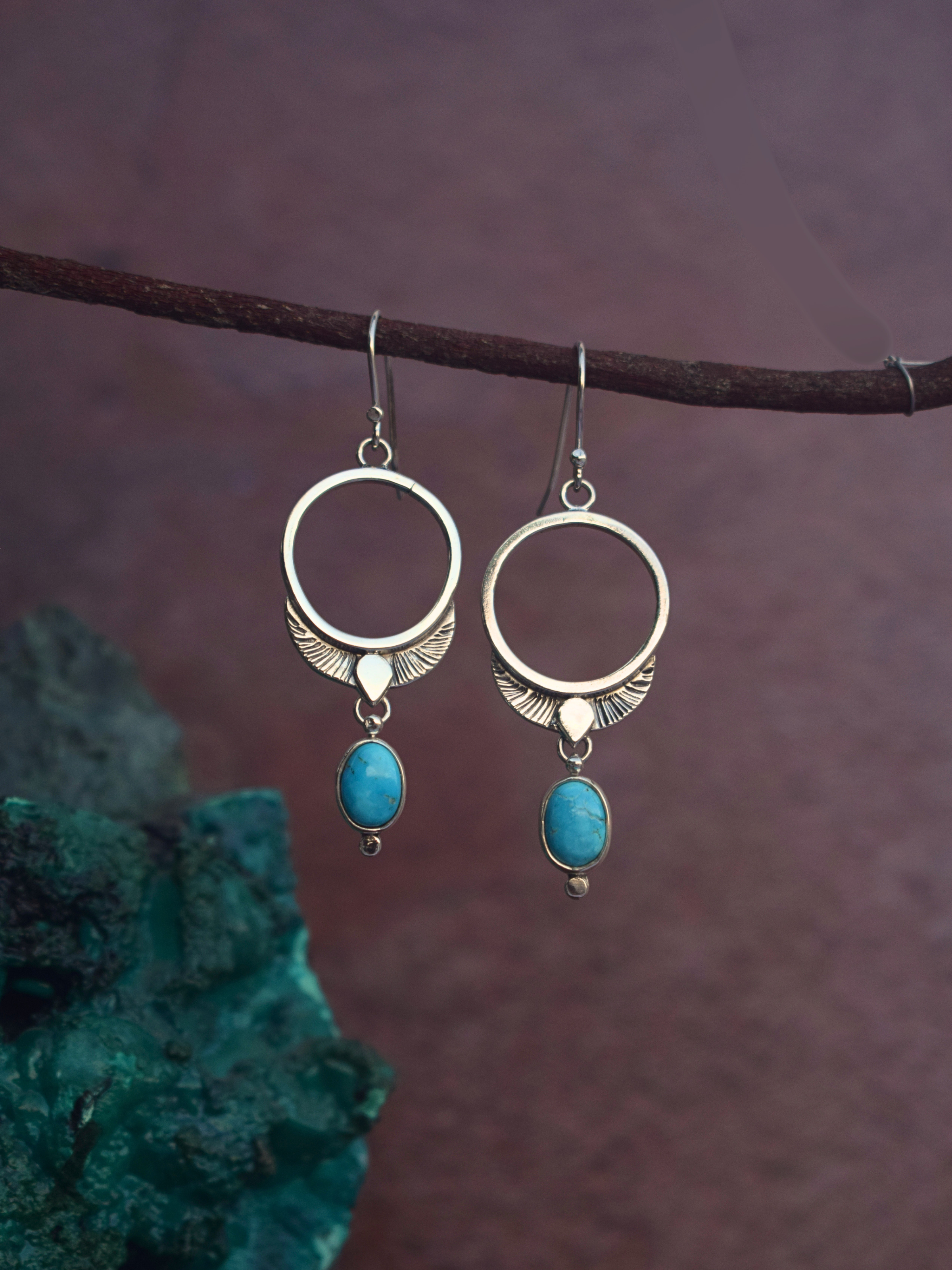 The Freya Earrings | Blue Bird Turquoise