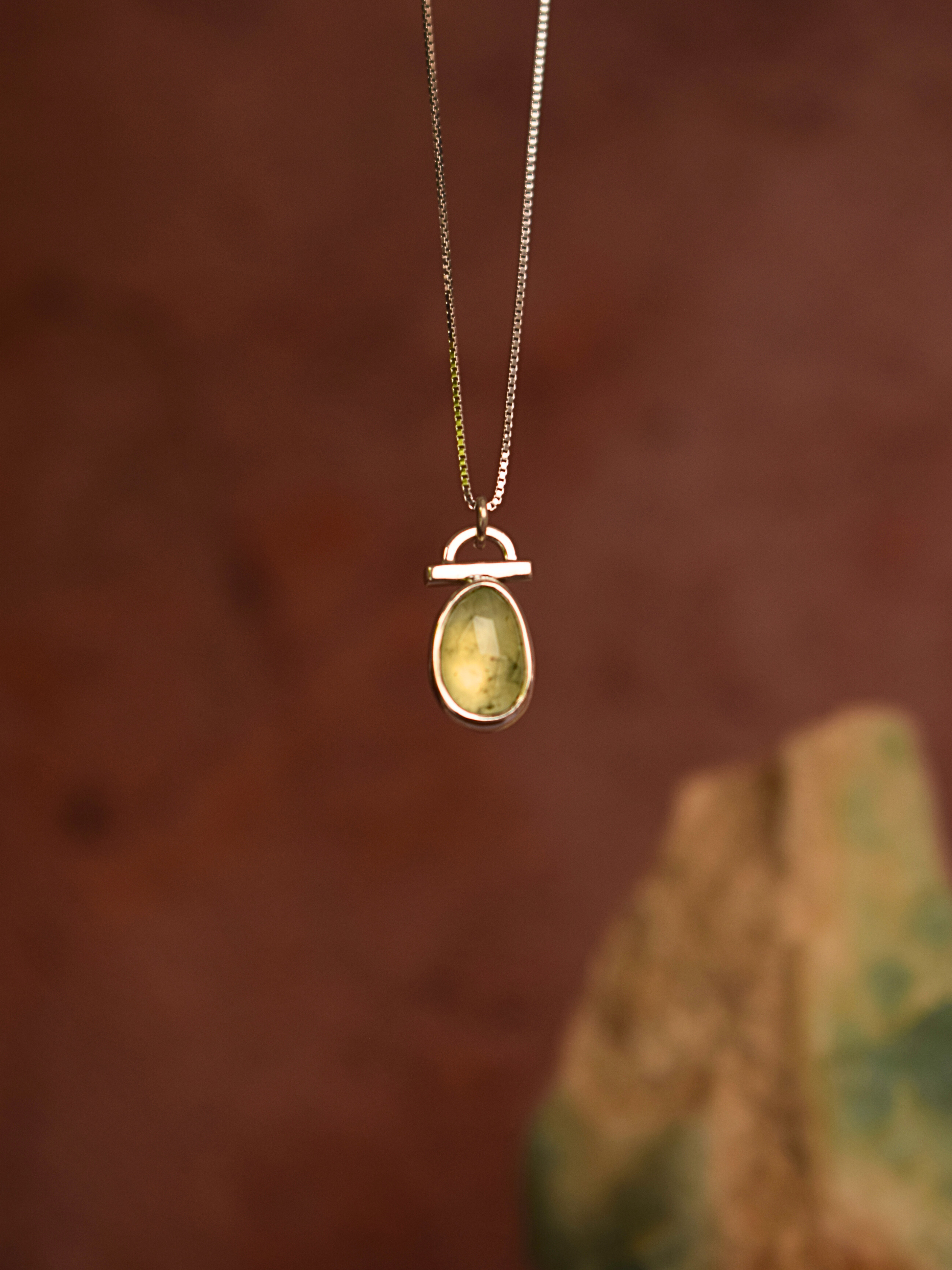 Nurture Pendant - Prehnite