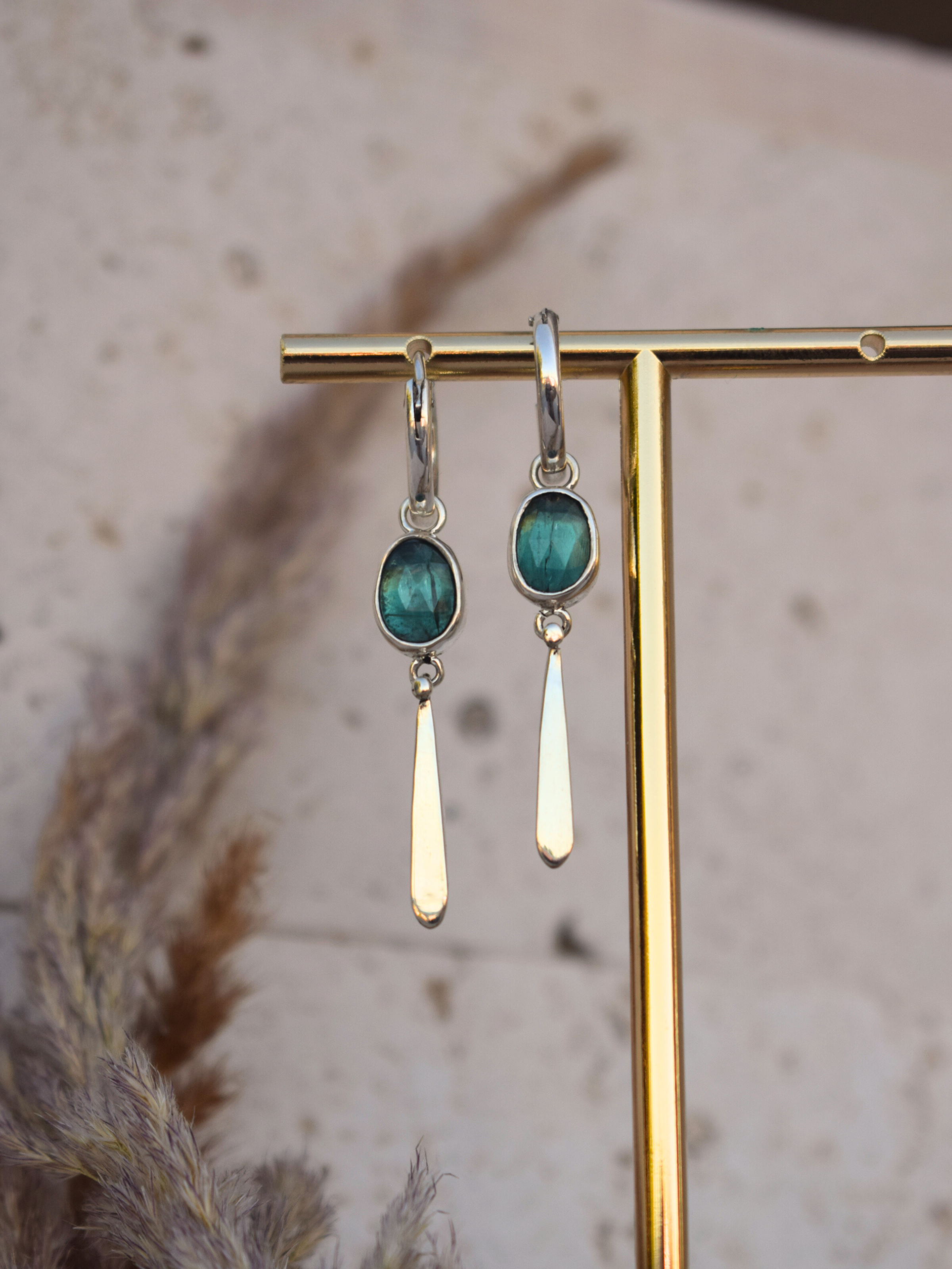 Coralis Hoops - Kyanite