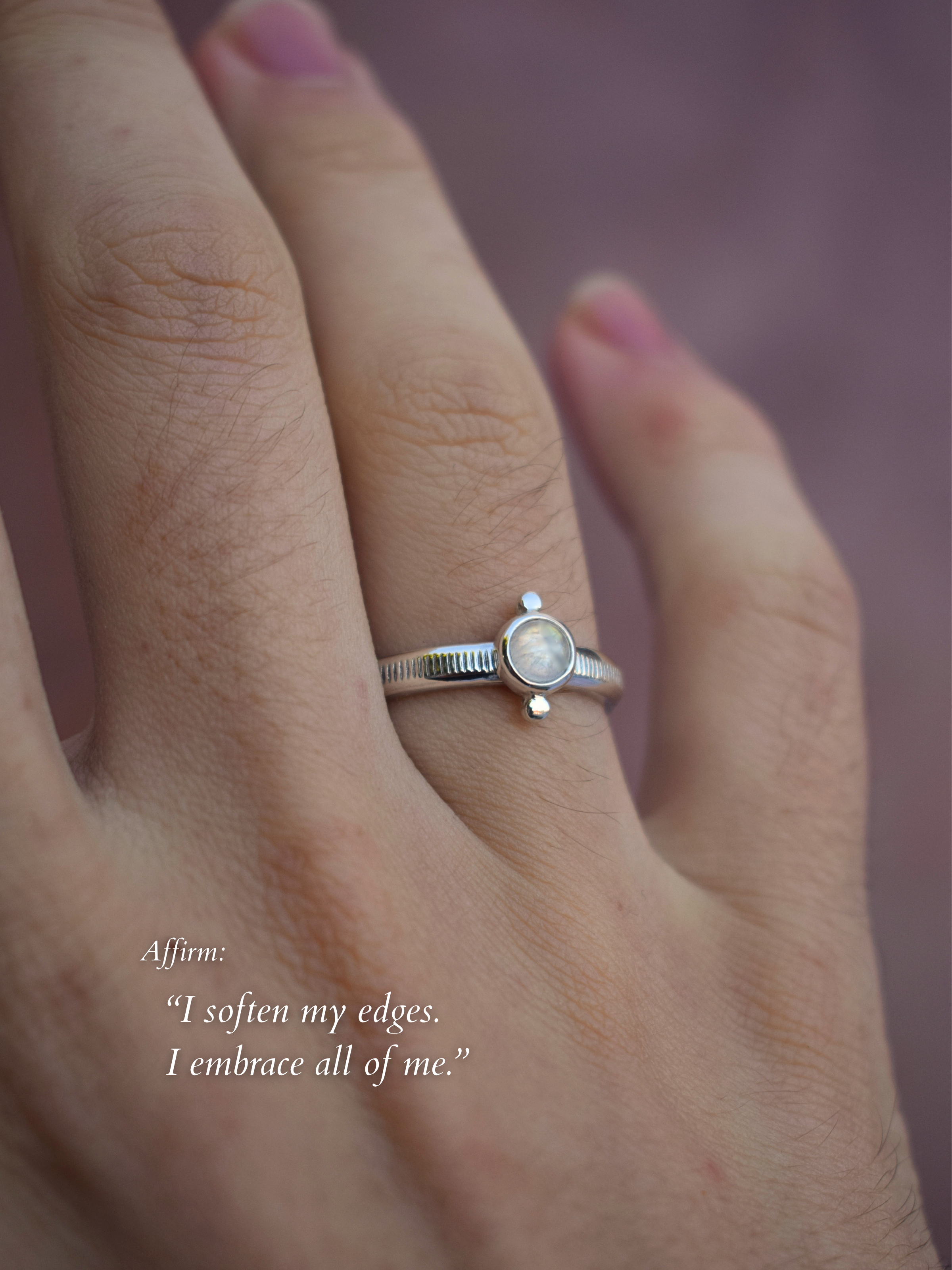 The Lunor Ring - Moonstone