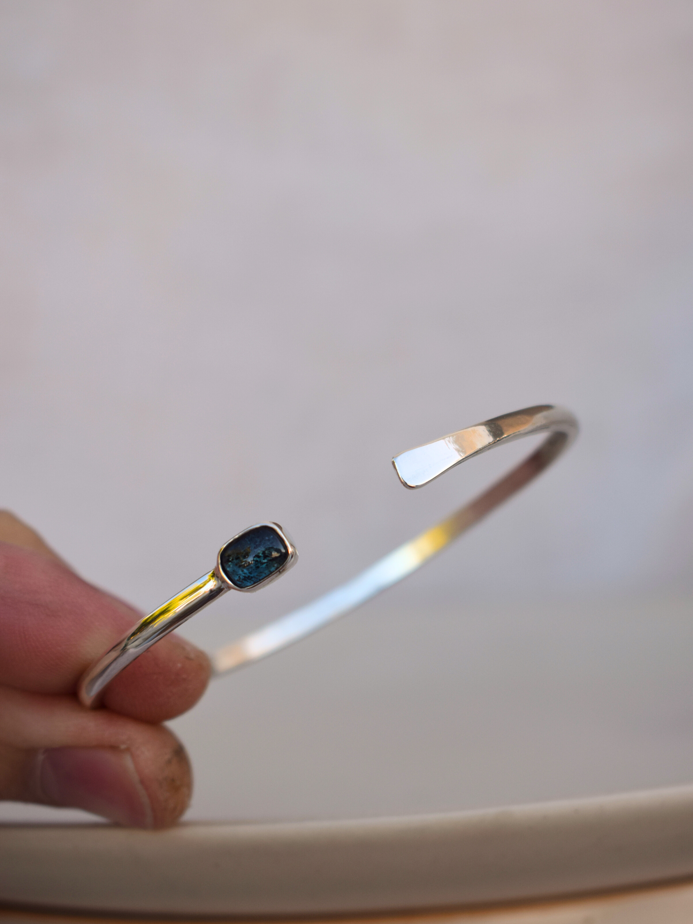 Elnor Cuff - Teal Kyanite