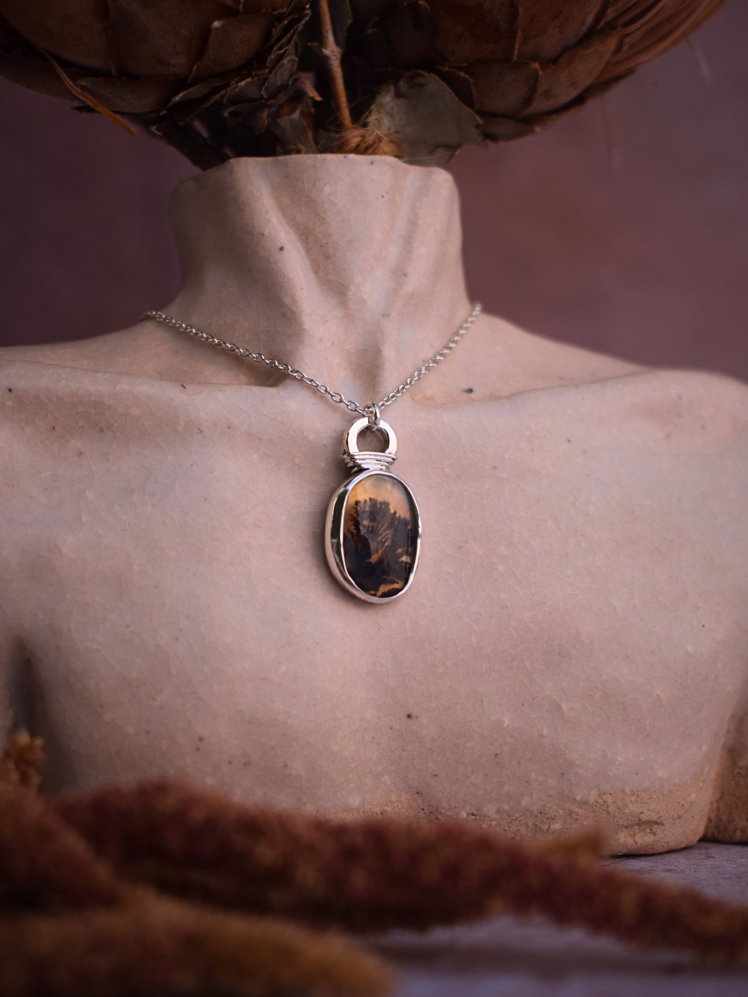 Vessel Necklace | Dendritic Agate
