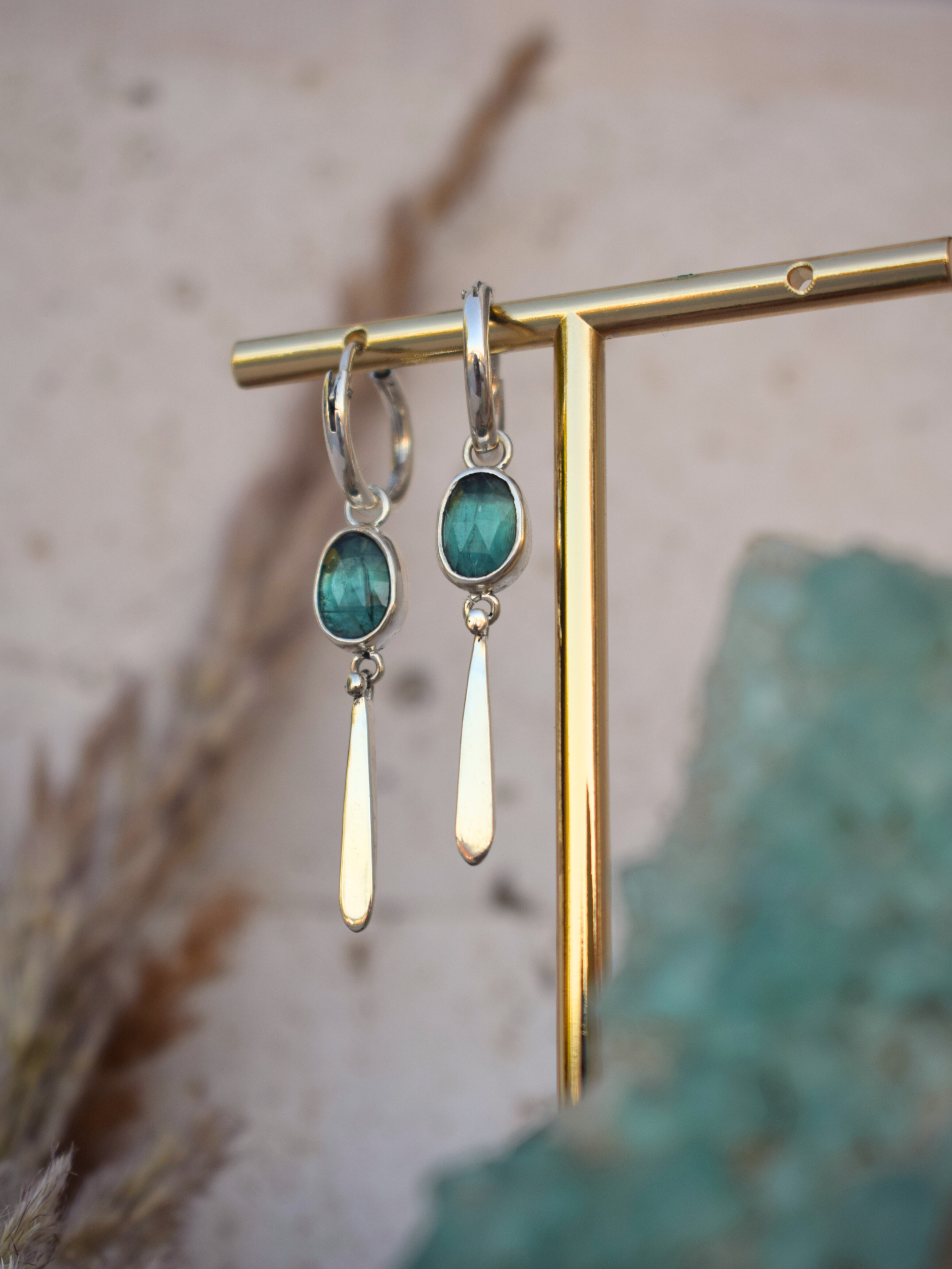 Coralis Hoops - Kyanite