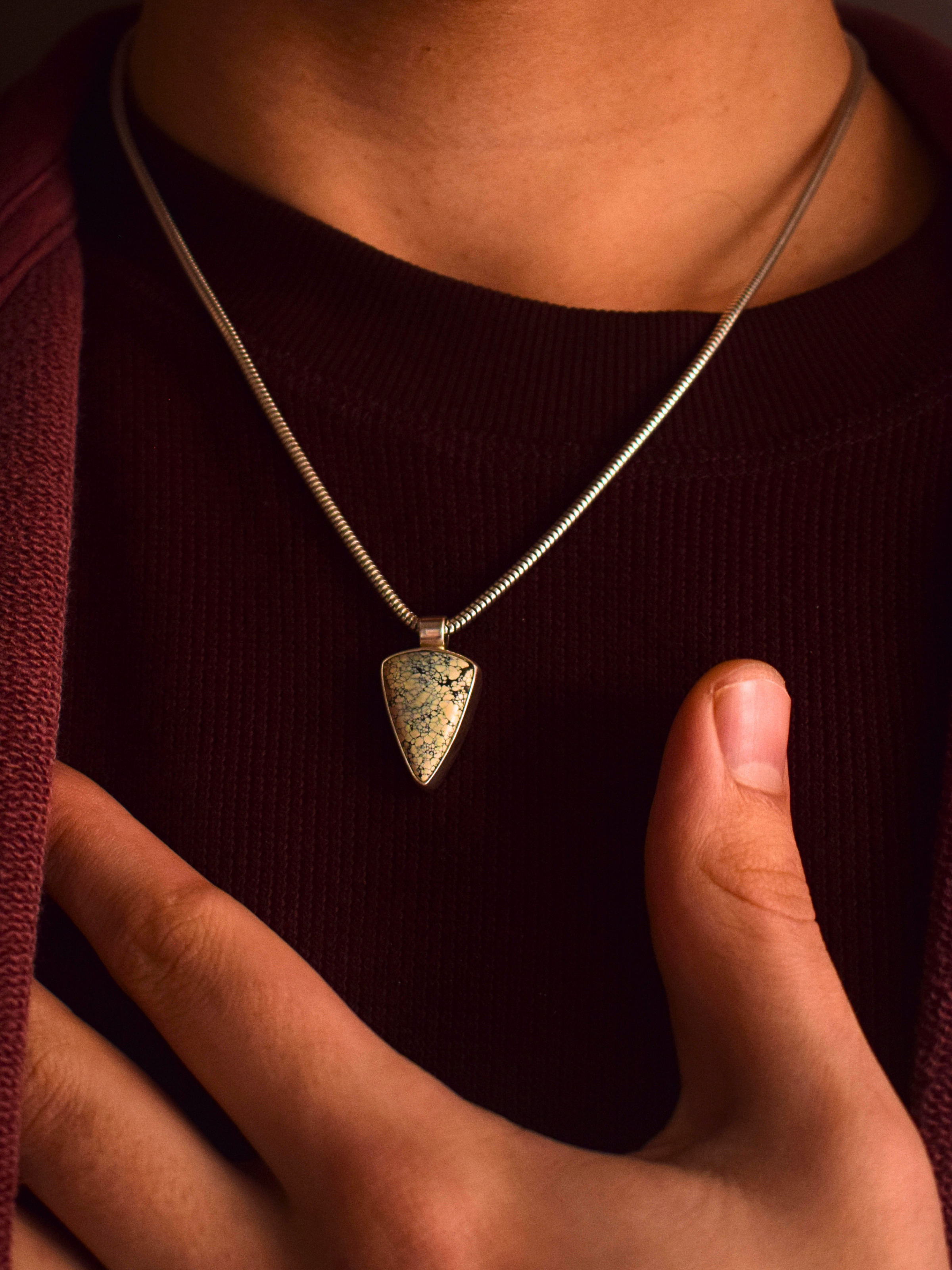 The Sovereign Light Necklace - Ivory Creek Variscite