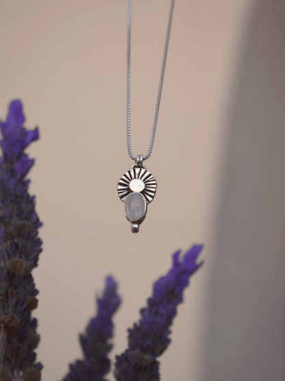 Marisol Necklace - Sterling Silver and Moonstone